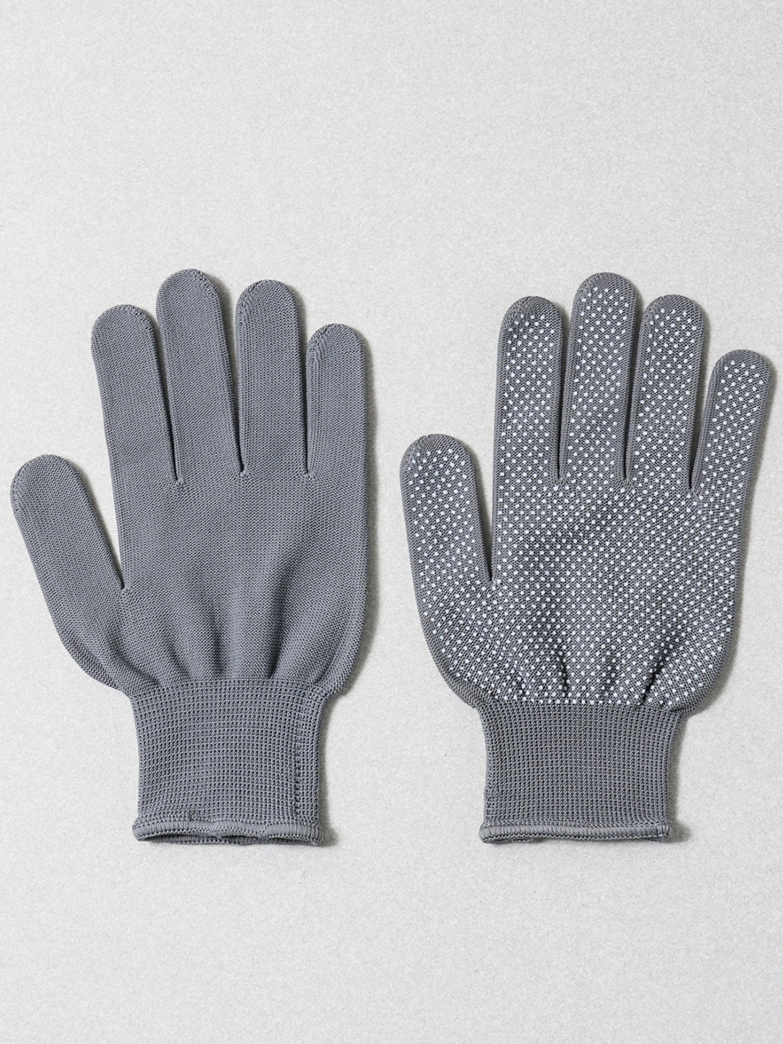 2 pairs of non-slip gloves, gray M~L