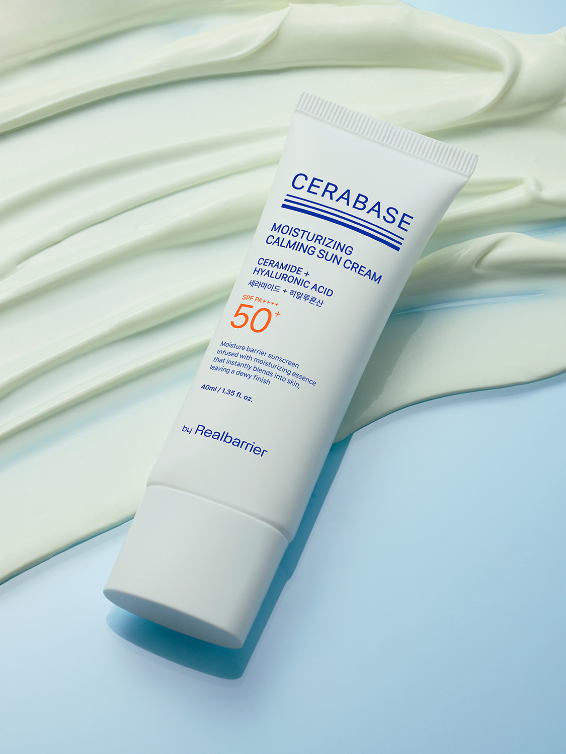 By Real Barrier Cerabase Moisturizing Calming Sun Cream 40 ml