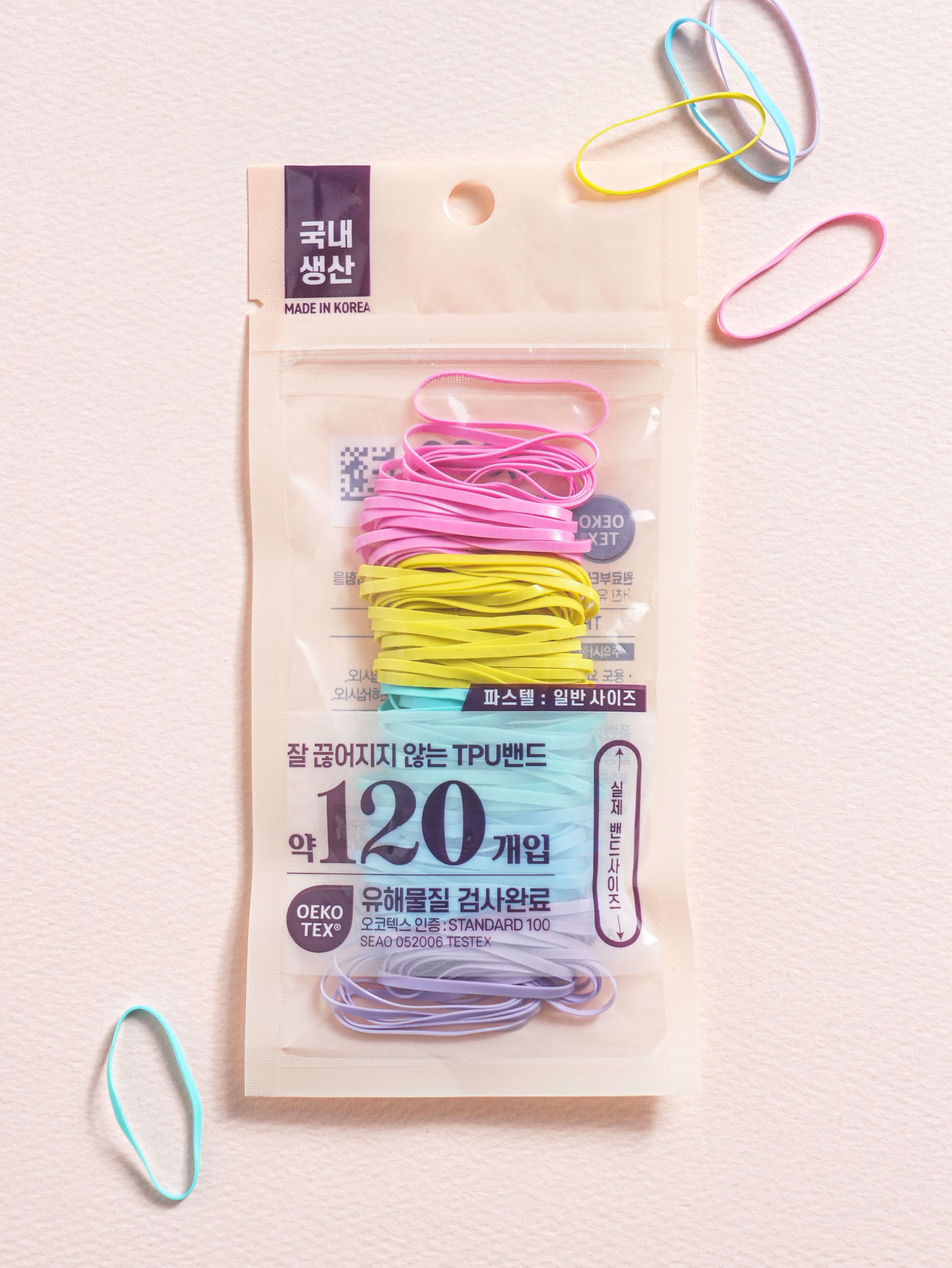 TPU bands 120 pieces pastel