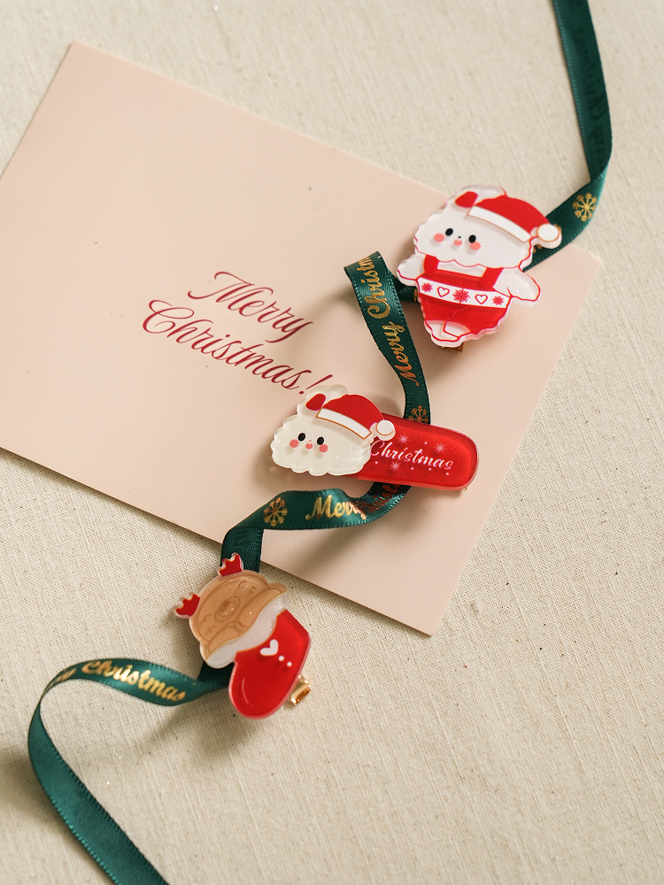 Christmas at Home Rabbit Acrylic Pin Pins 3pcs