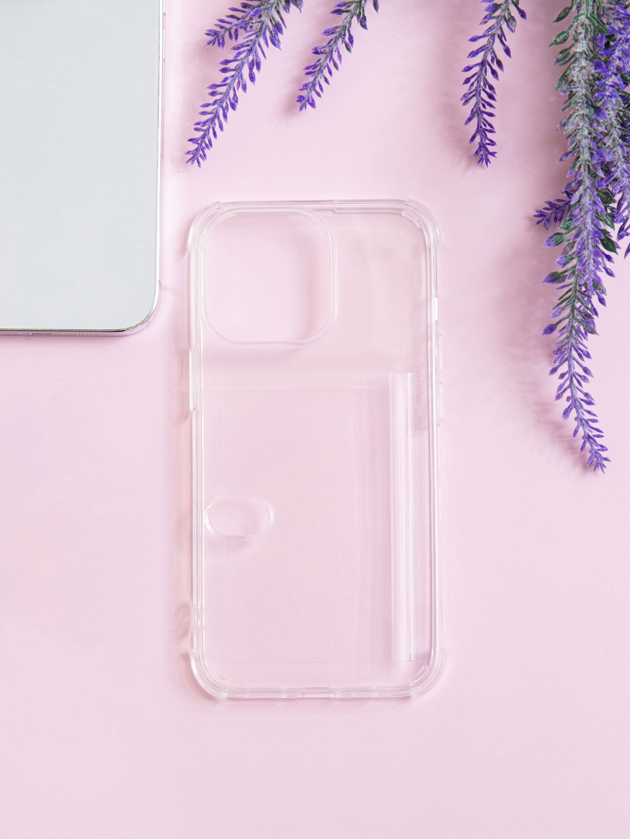 Mobile phone transparent card wallet case for iPhone 13 PRO