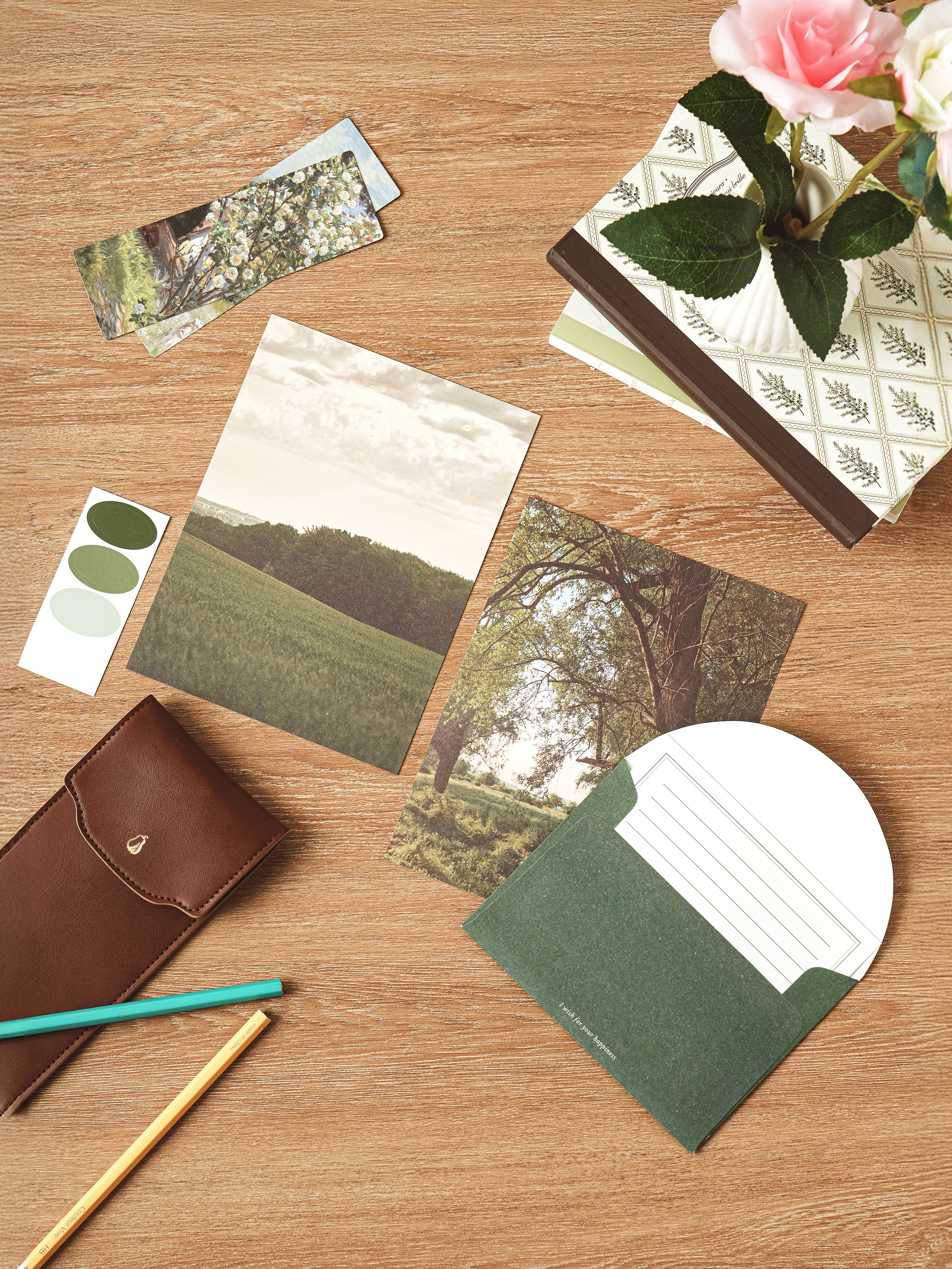 Emotional letter set 4 sets green