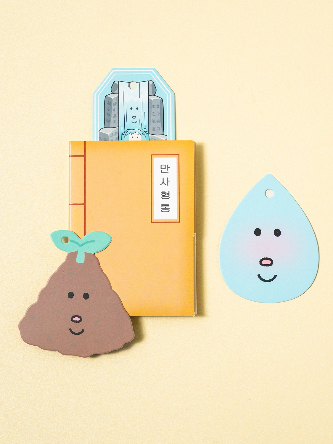 10 fortune amulet paper bookmarks