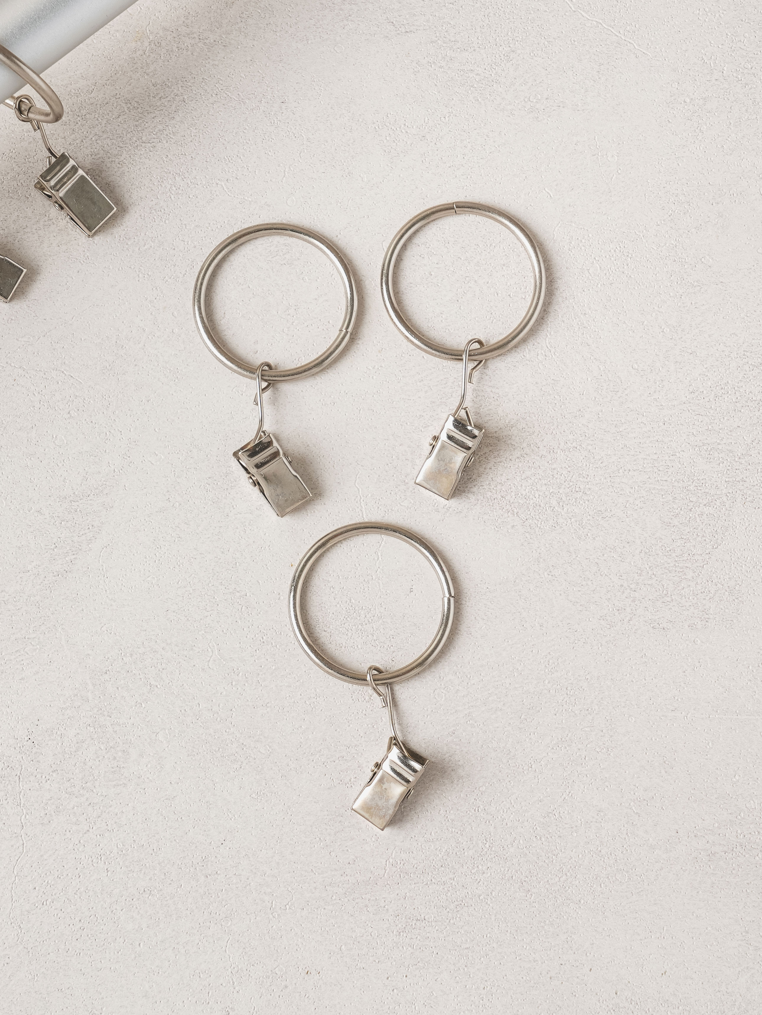 Curtain ring clips (large) 5 pieces