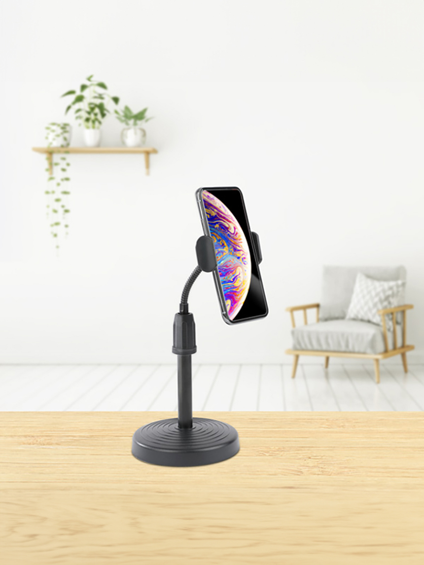 Stand type cell phone holder