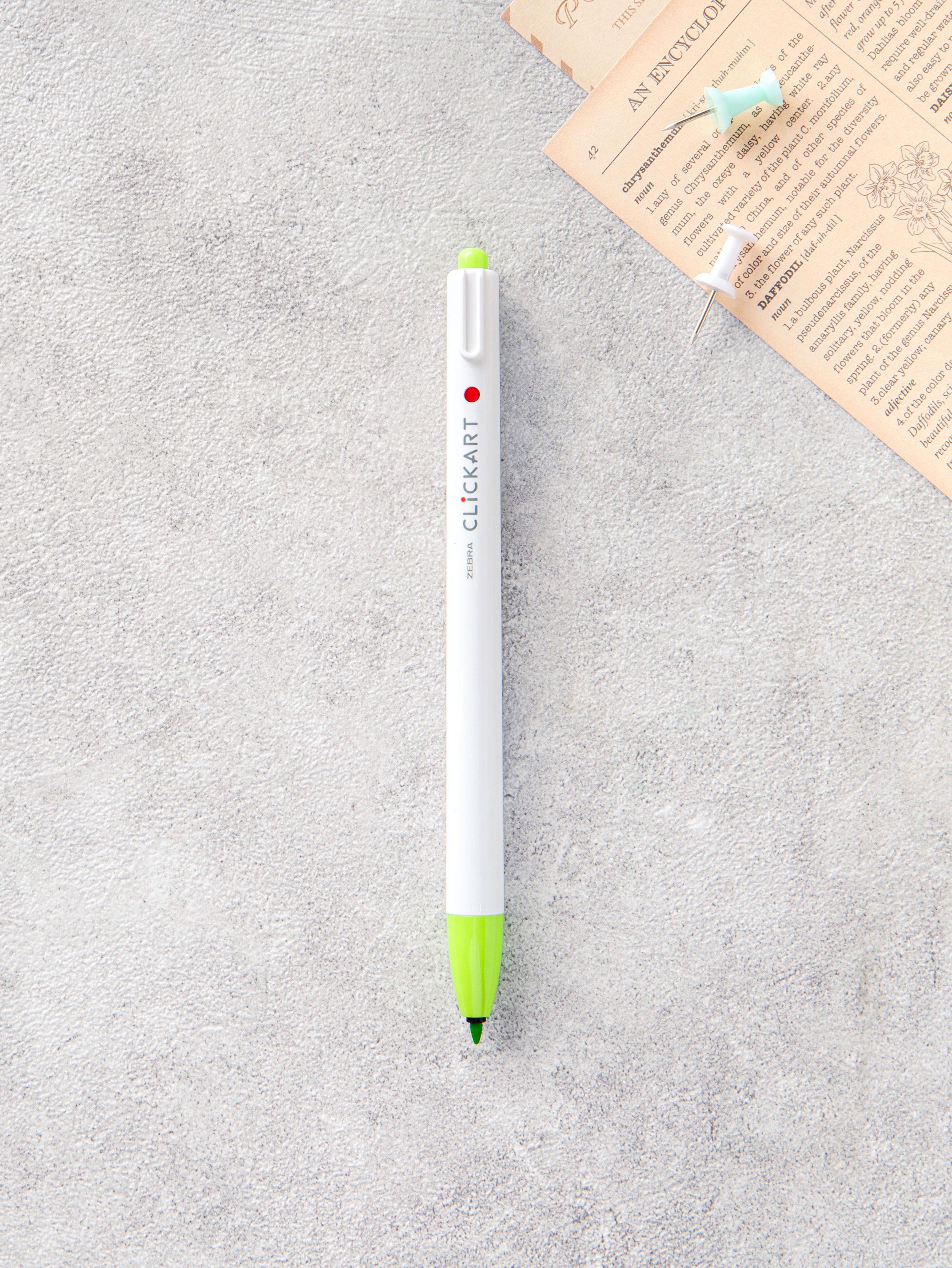 Zebra Click Art 0.6 mm Light Green