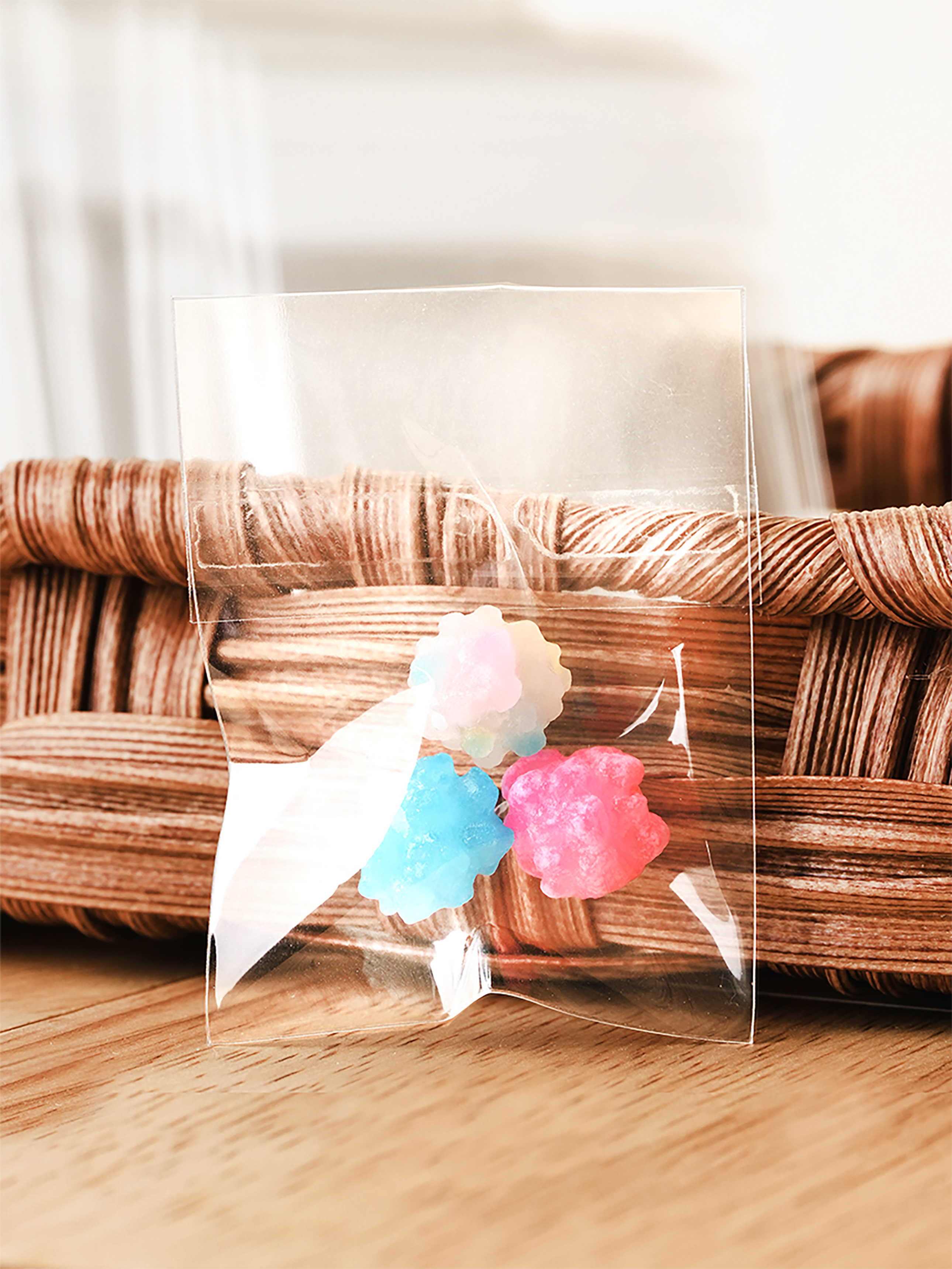 Adhesive transparent packaging bags 4X5 100 sheets