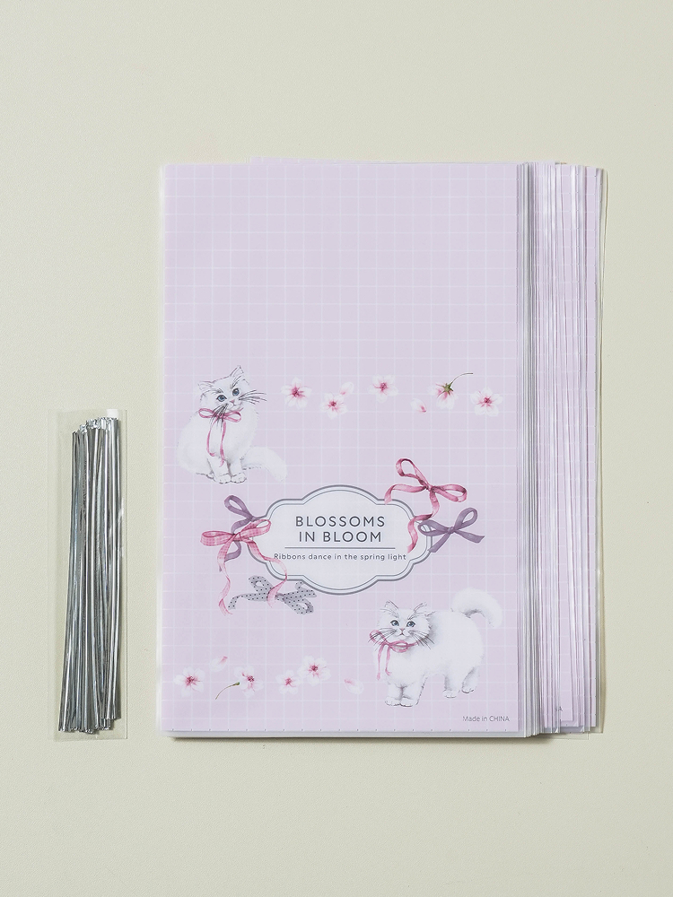 22 cherry blossom translucent packaging bags