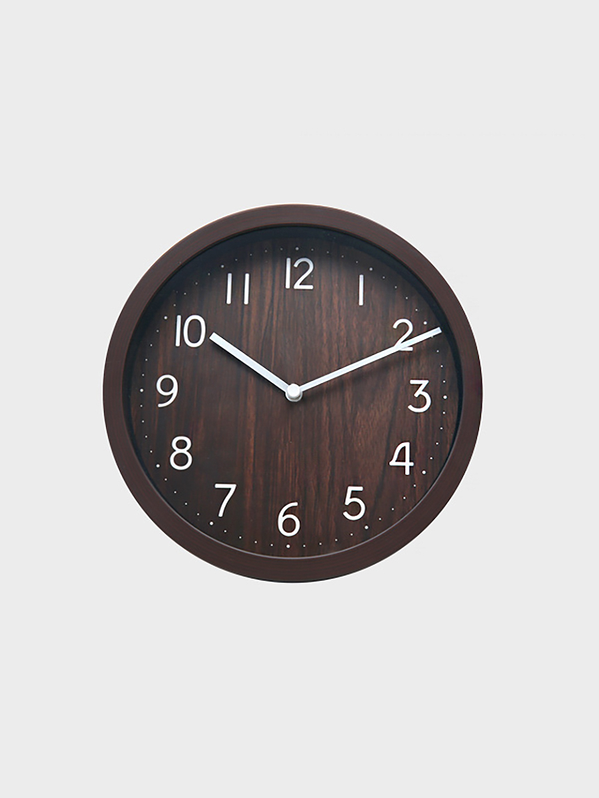 Wood pattern wall clock (large)