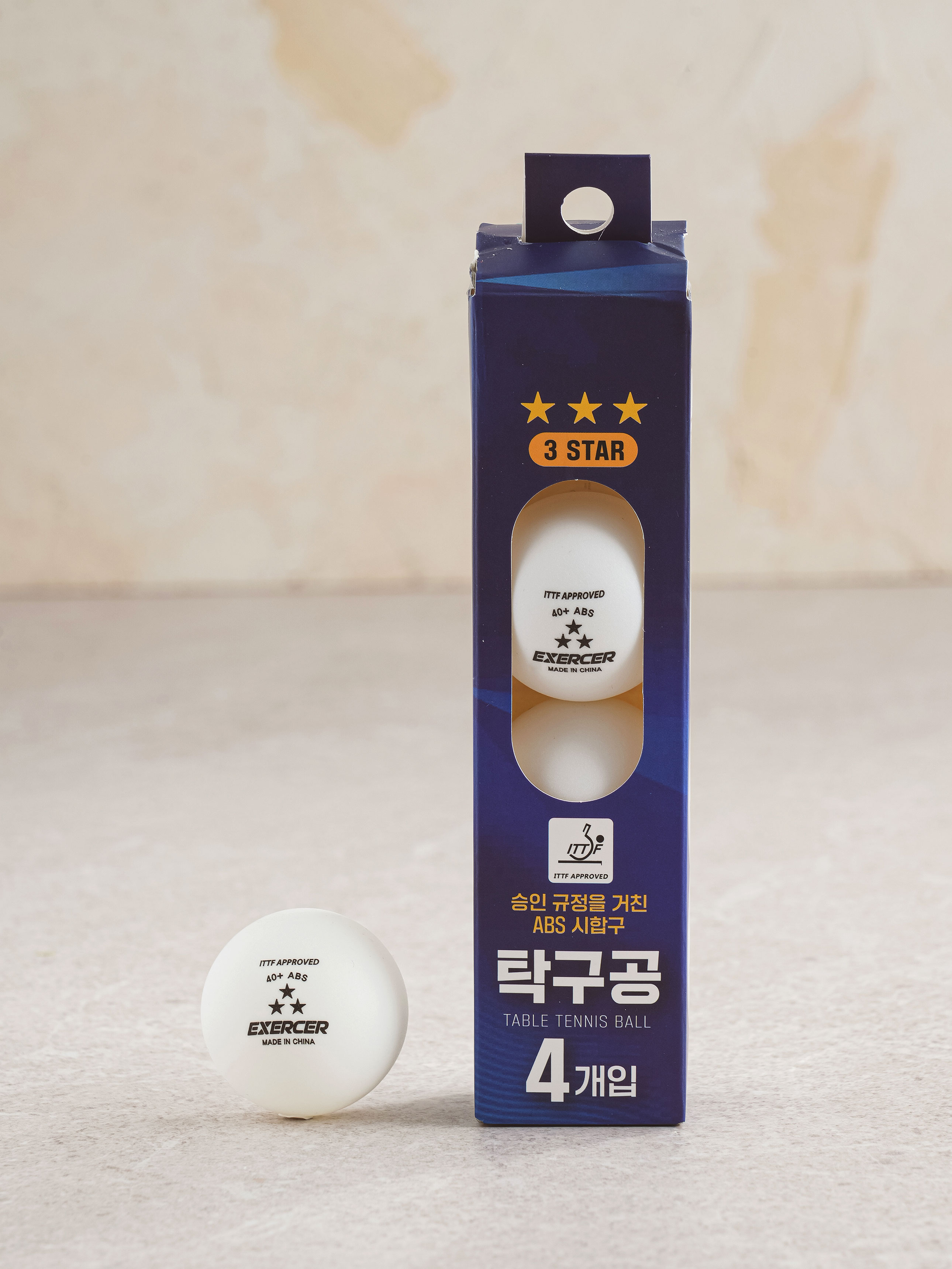 4 3-star table tennis balls