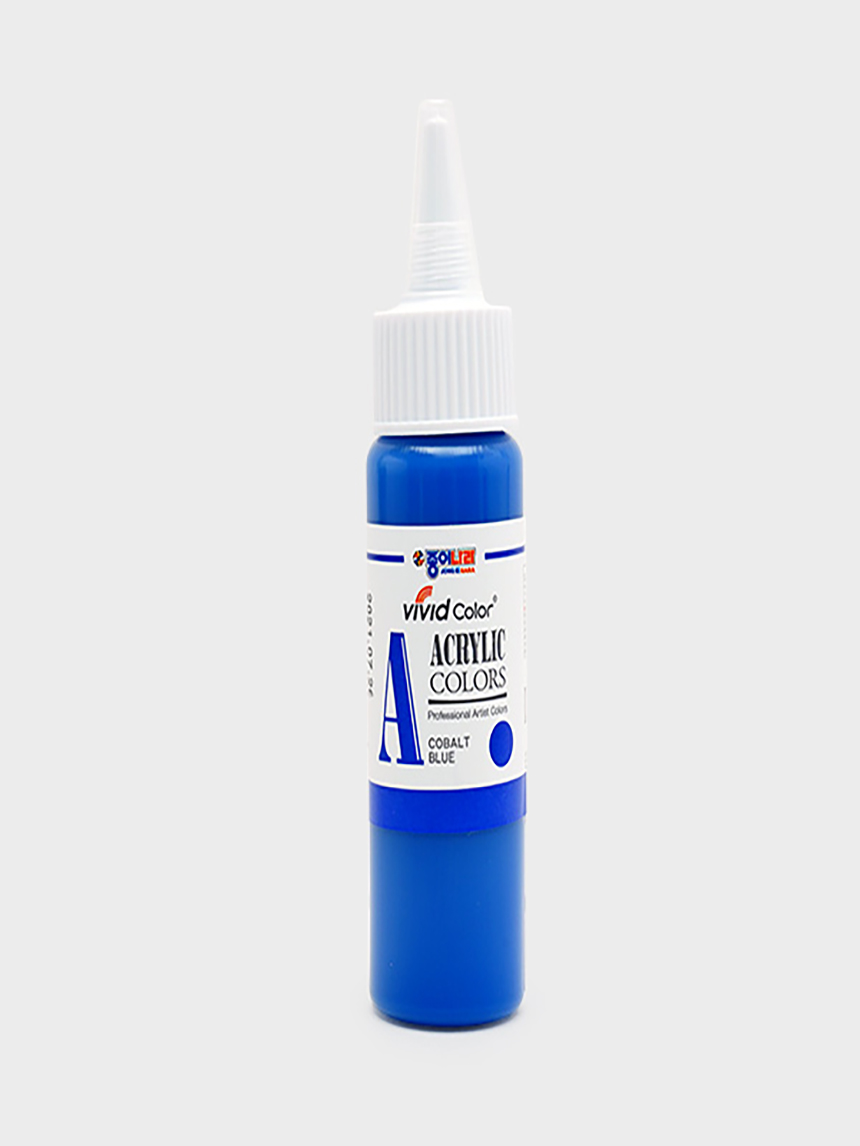 Vivid color acrylic paint 60 ml cobalt blue