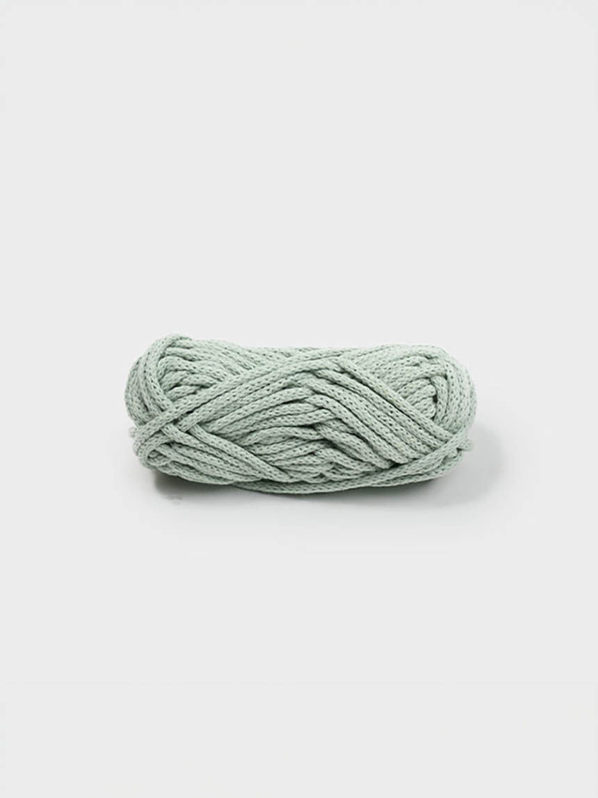 Cotton rope knitting yarn (mint) 40g