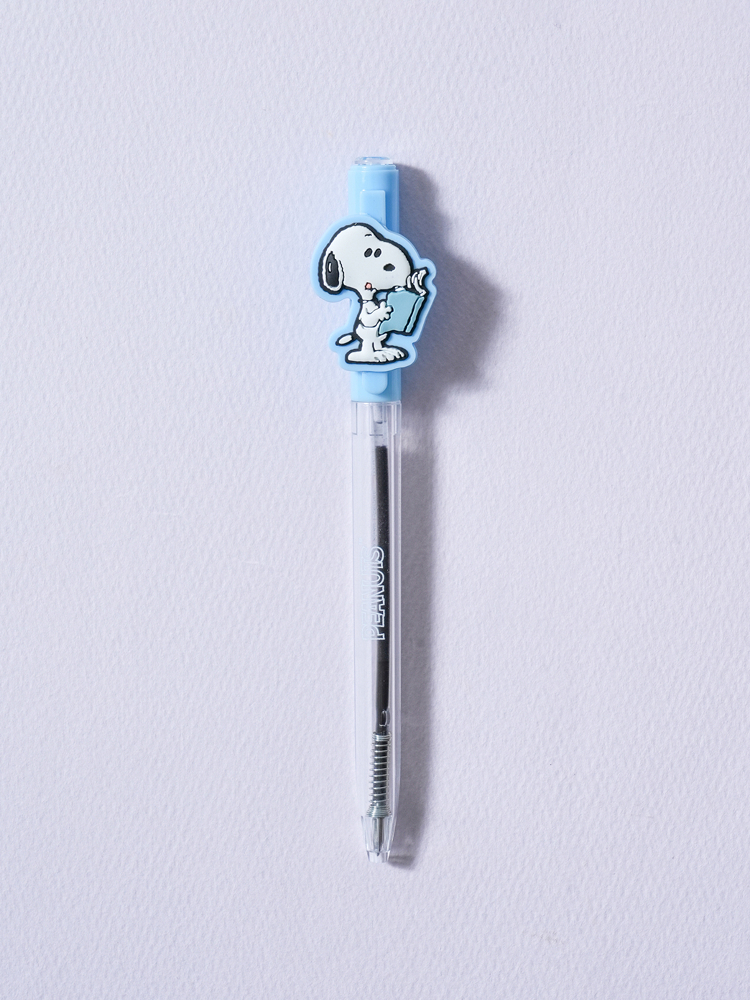 Peanuts Reading Snoopy Rotating Mascot Ballpoint Pen 0.5 mm Black