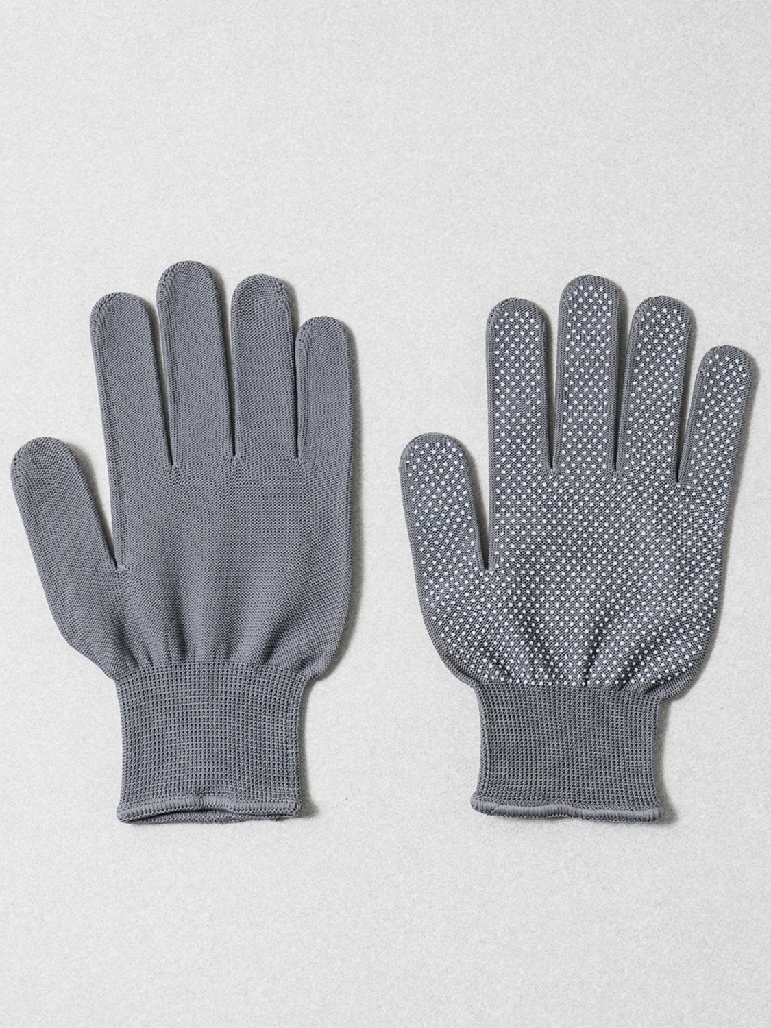 2 pairs of non-slip gloves, gray S~M