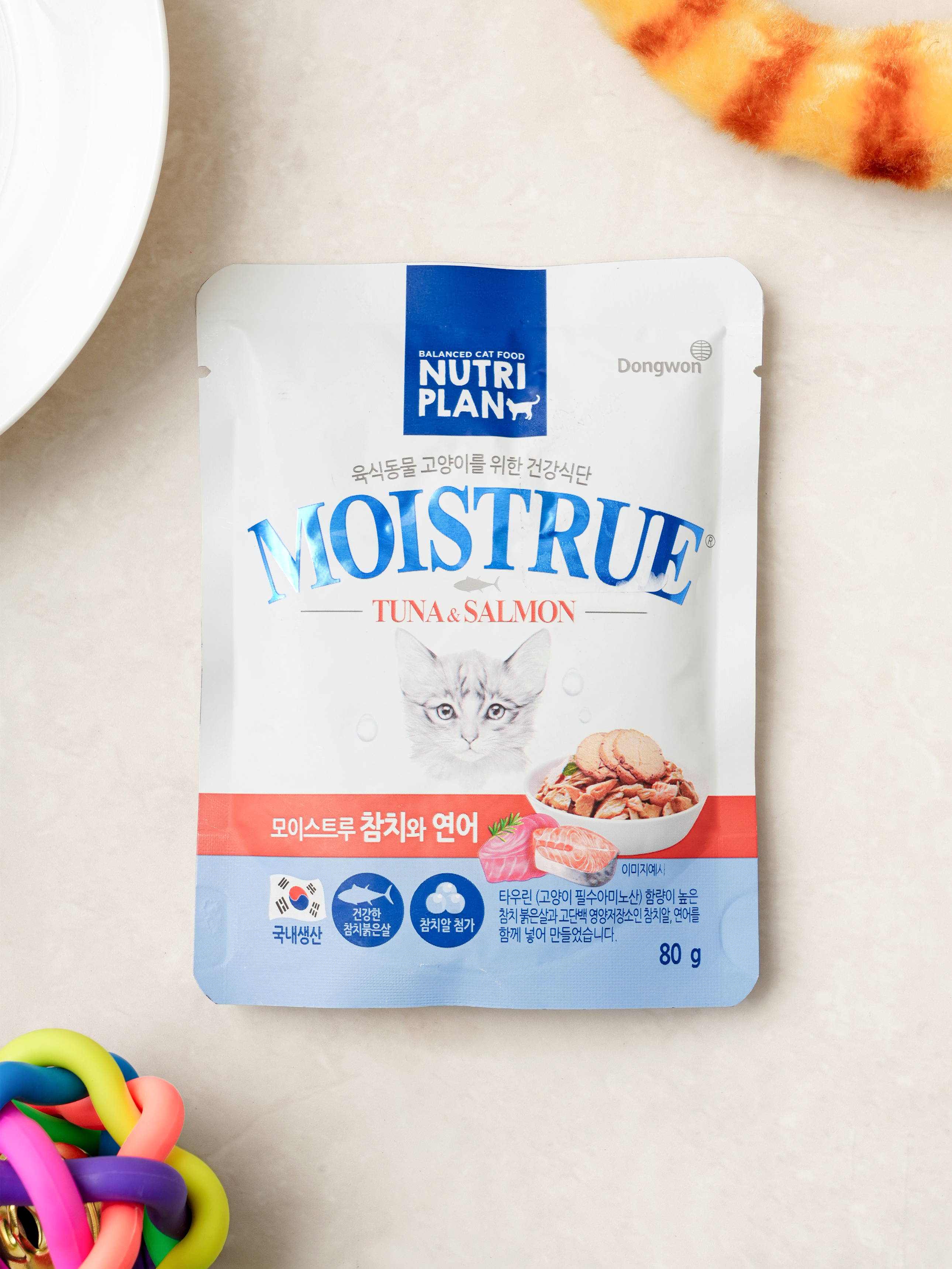 [Pet] Dongwon Nutri Plan Moistru Tuna & Salmon 80 g