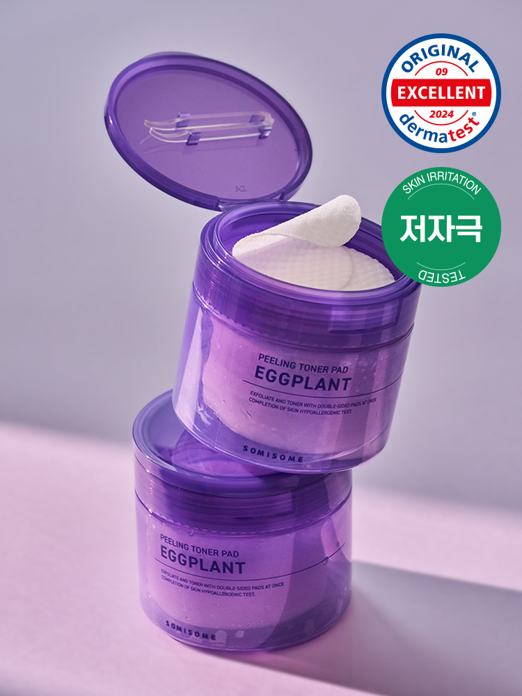 Somissome Eggplant Peeling Toner Pads 50 sheets