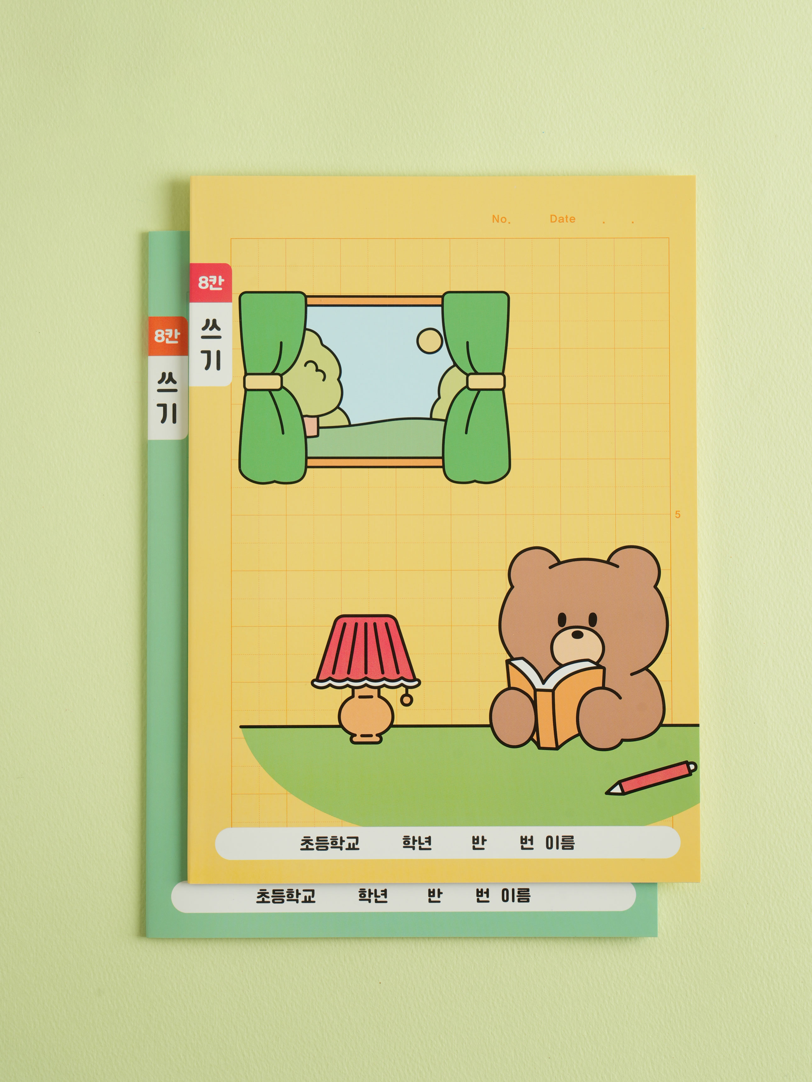 Elementary 8-space writing notebook, 24 sheets, 10 books