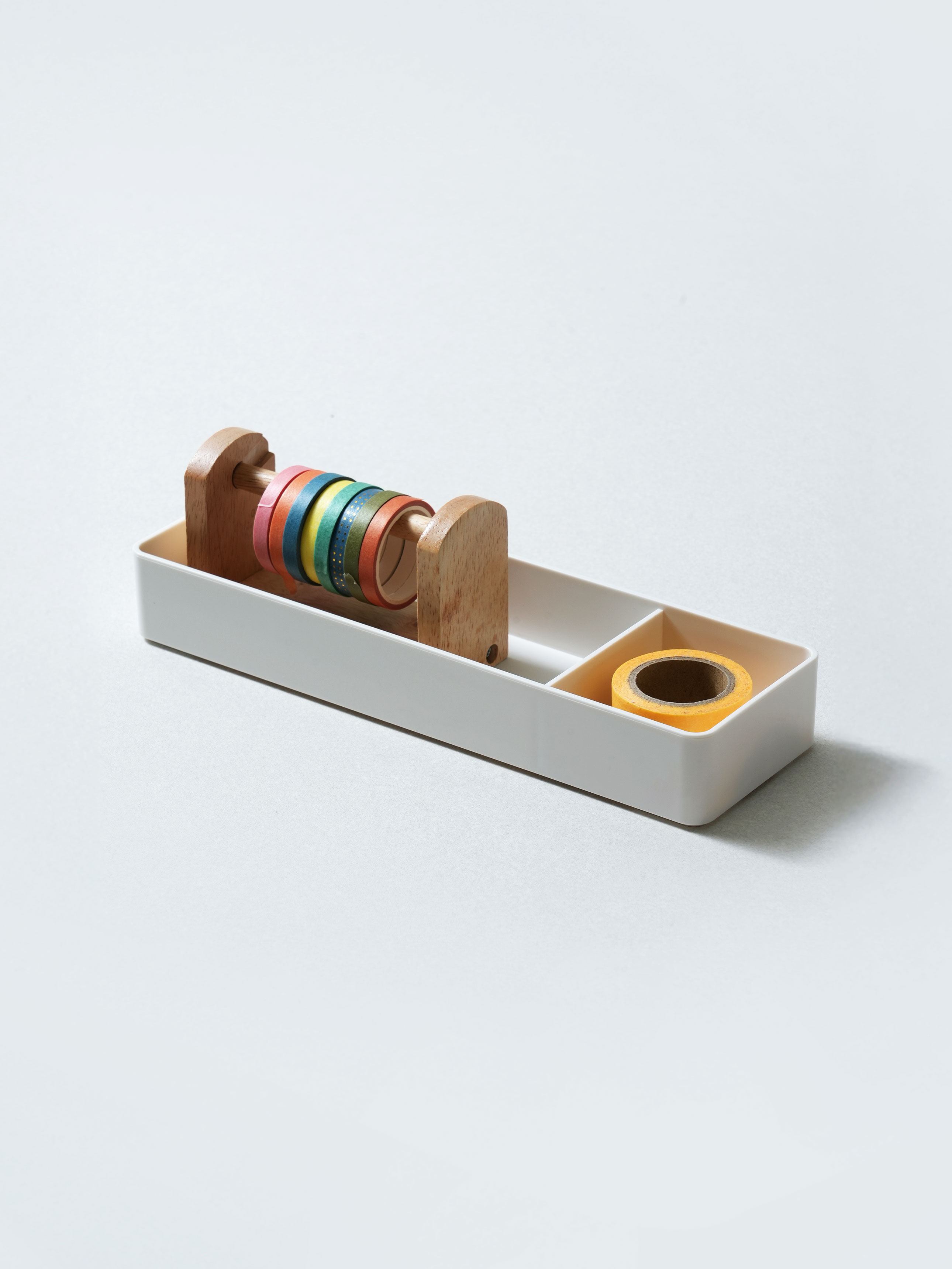 Desk writing instrument storage box stackable