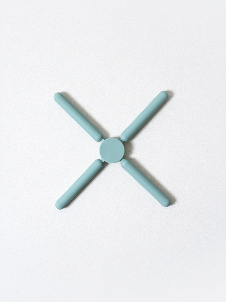 Silicone Foldable Pot Holder Blue
