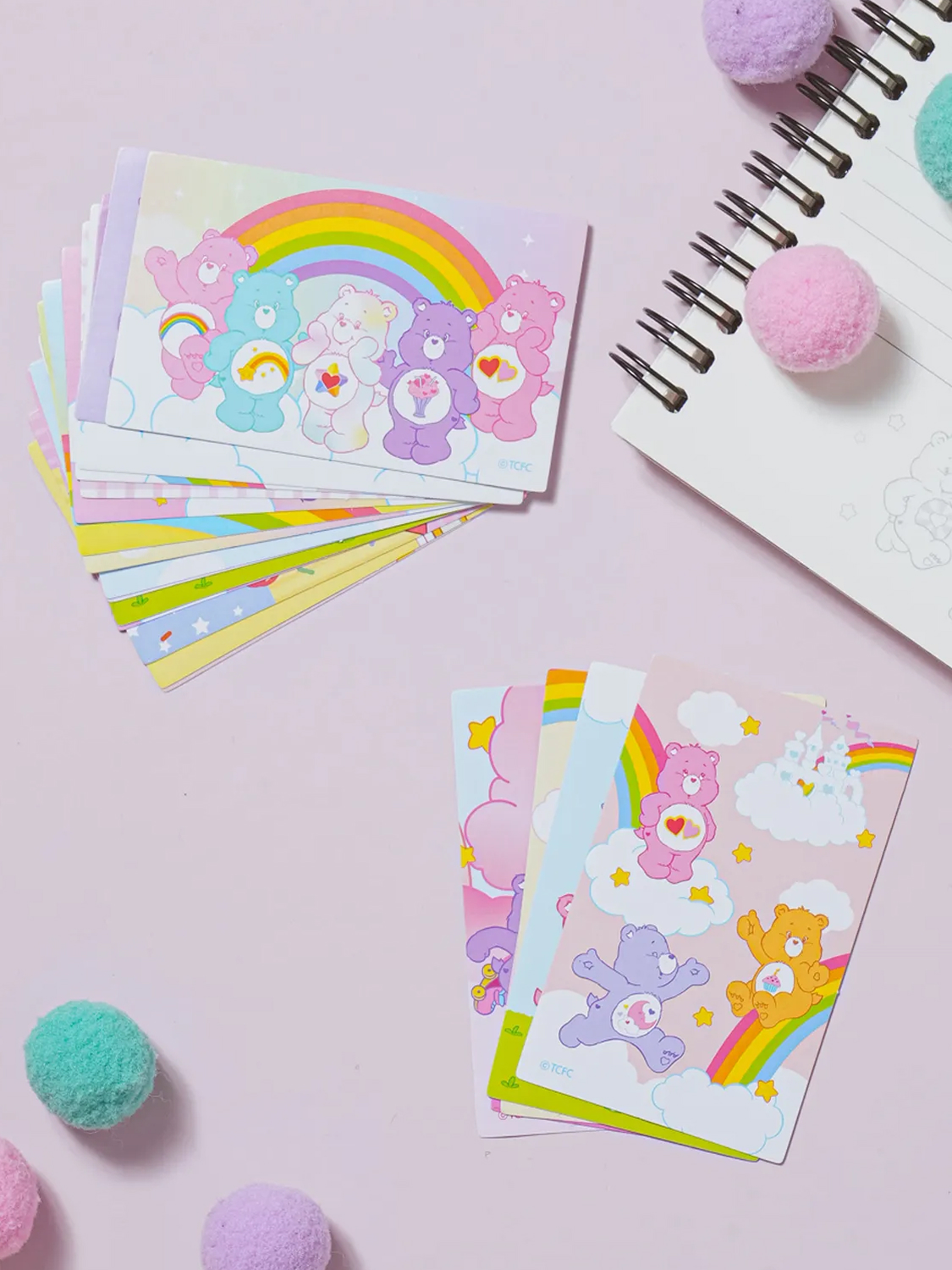 30 Care Bears scene stickers