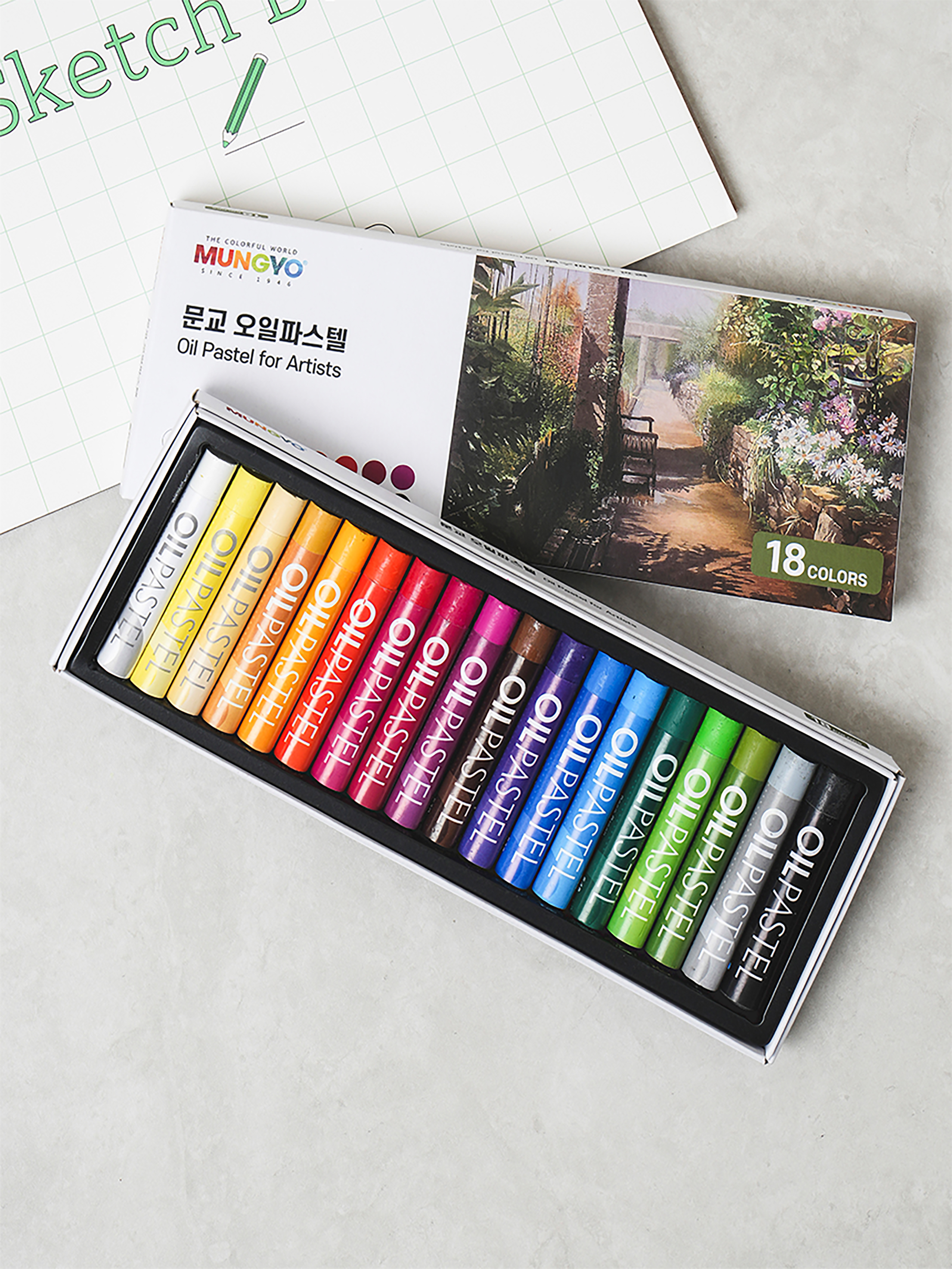 Munkyo oil pastels 18 pieces