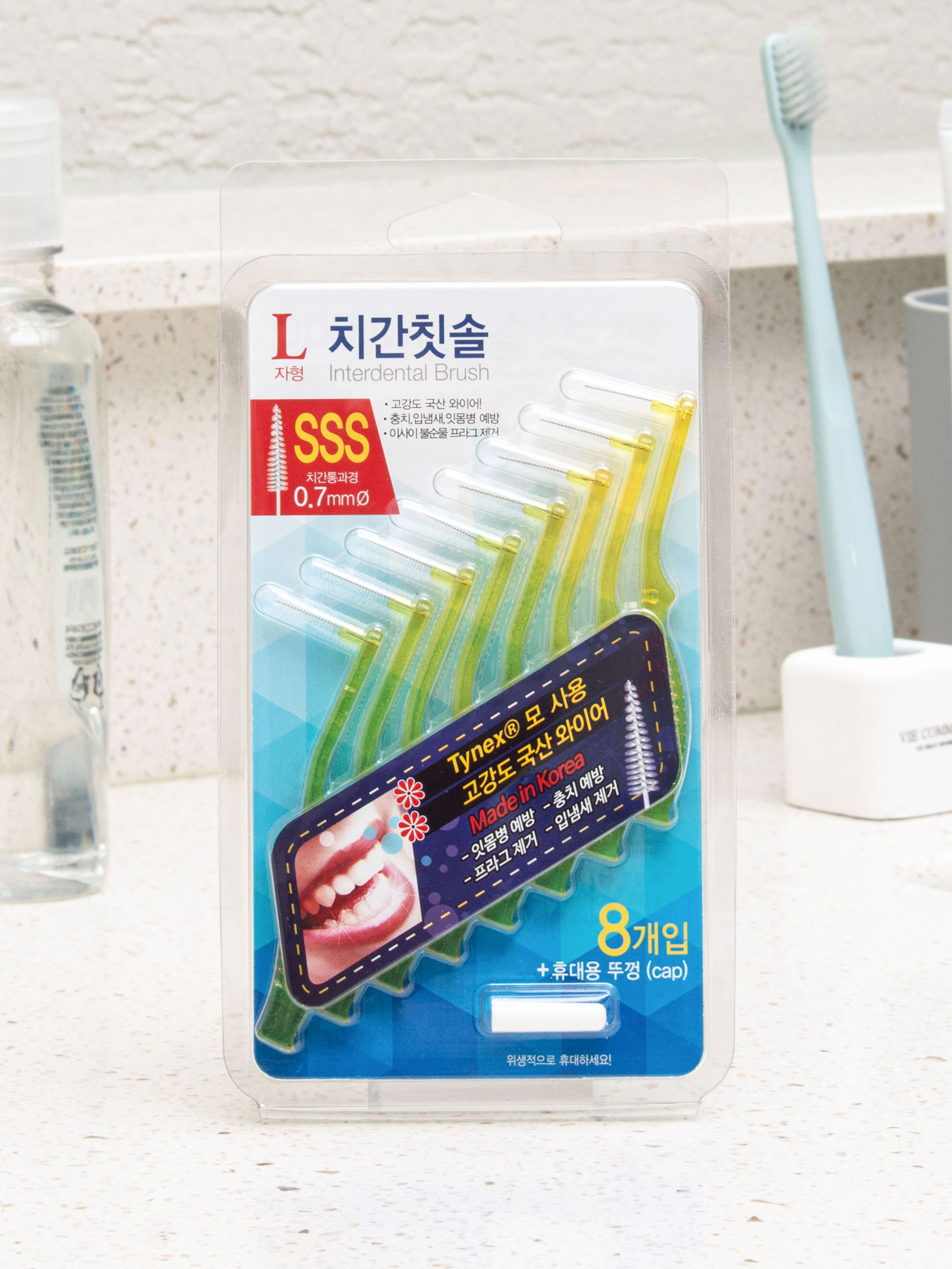 L-shaped interdental brush SSS 8P