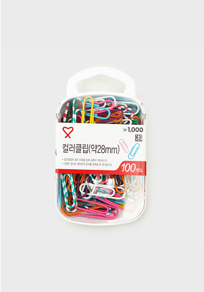 Color clip 28mm 100 pieces
