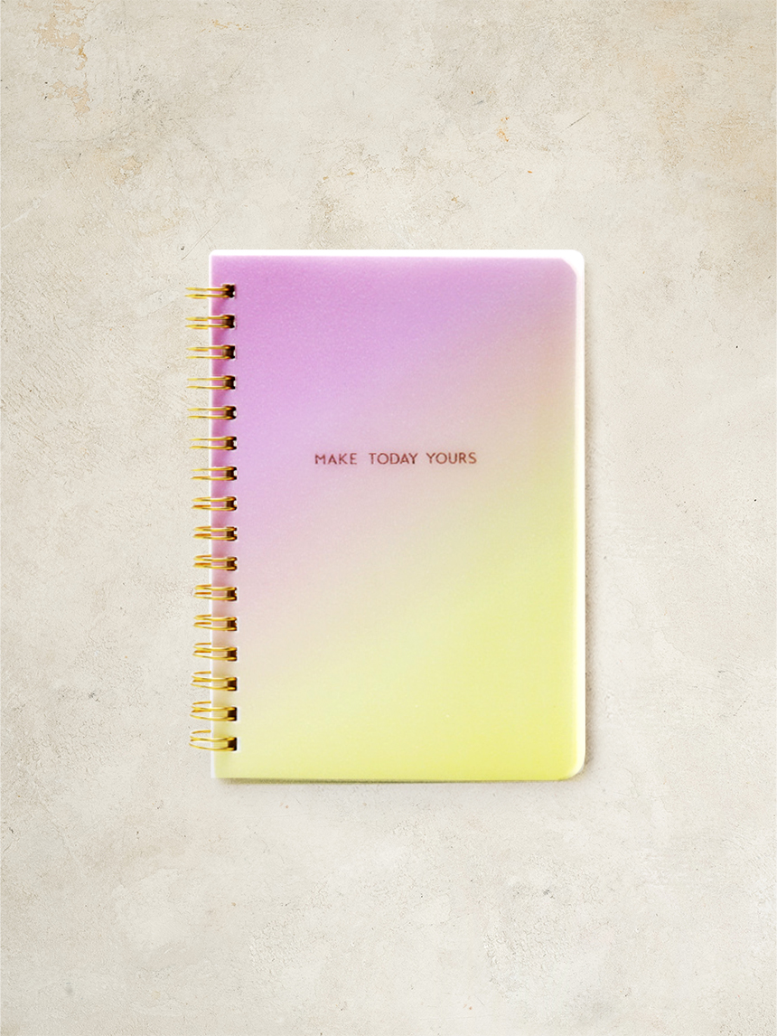 Gradient PP ring note A6 80 sheets