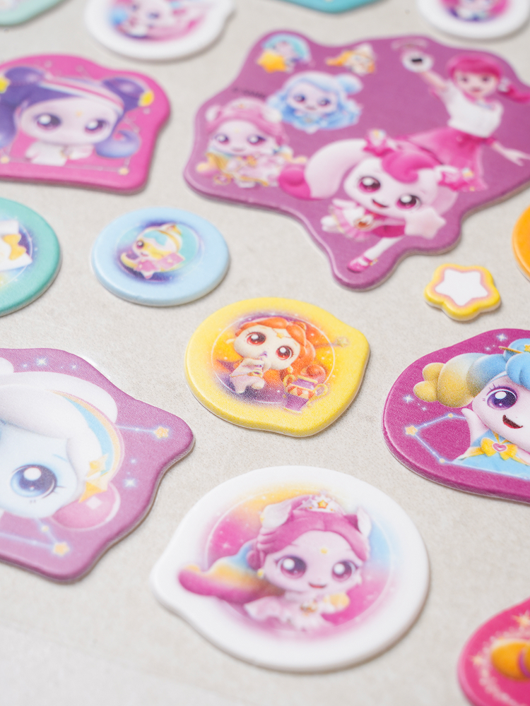 Catch! Tiniping 5 Big Soft Deco Sticker Royal Ping