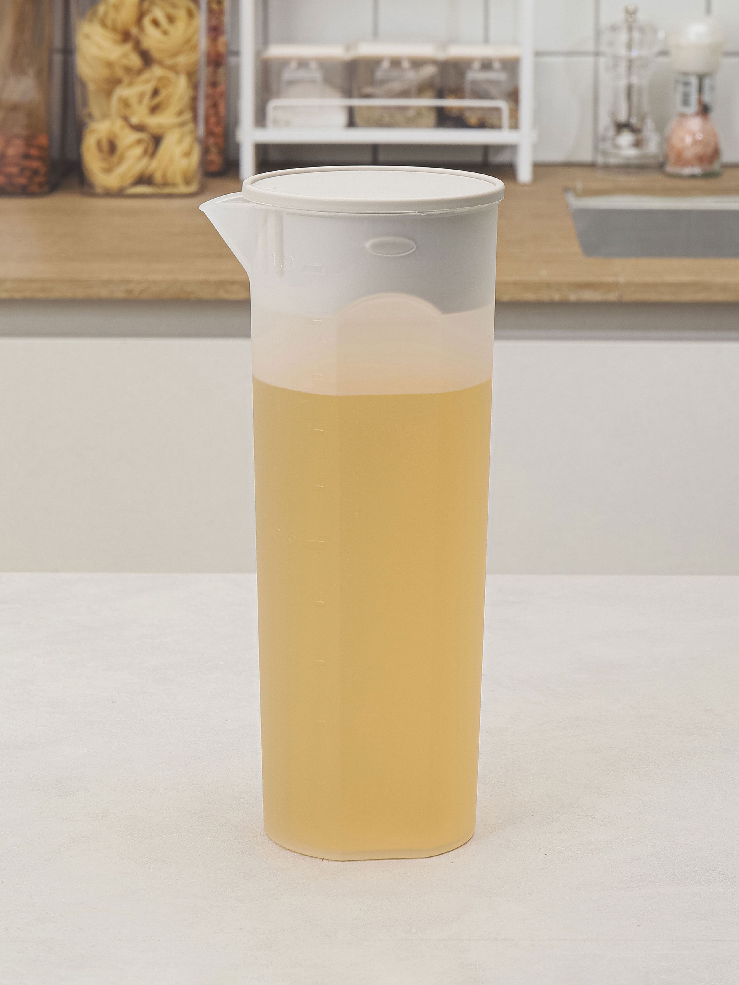 modern table water bottle gray