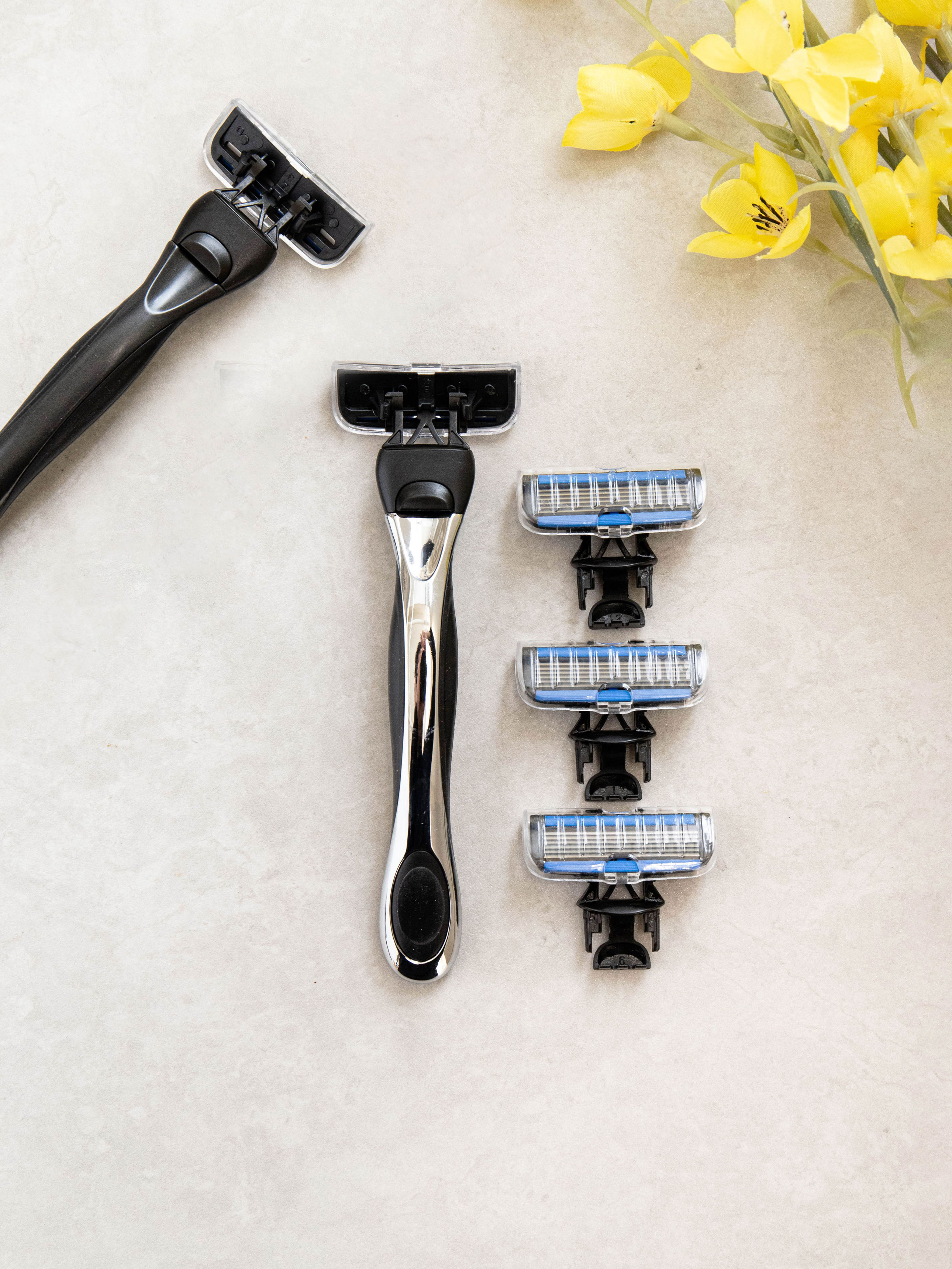 6-blade system razor refill set
