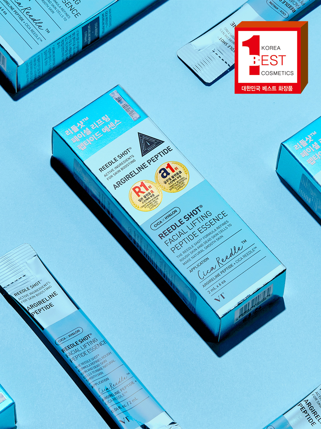VT Riddle Shot Facial Lifting Peptide Essence 2ml*6 packs