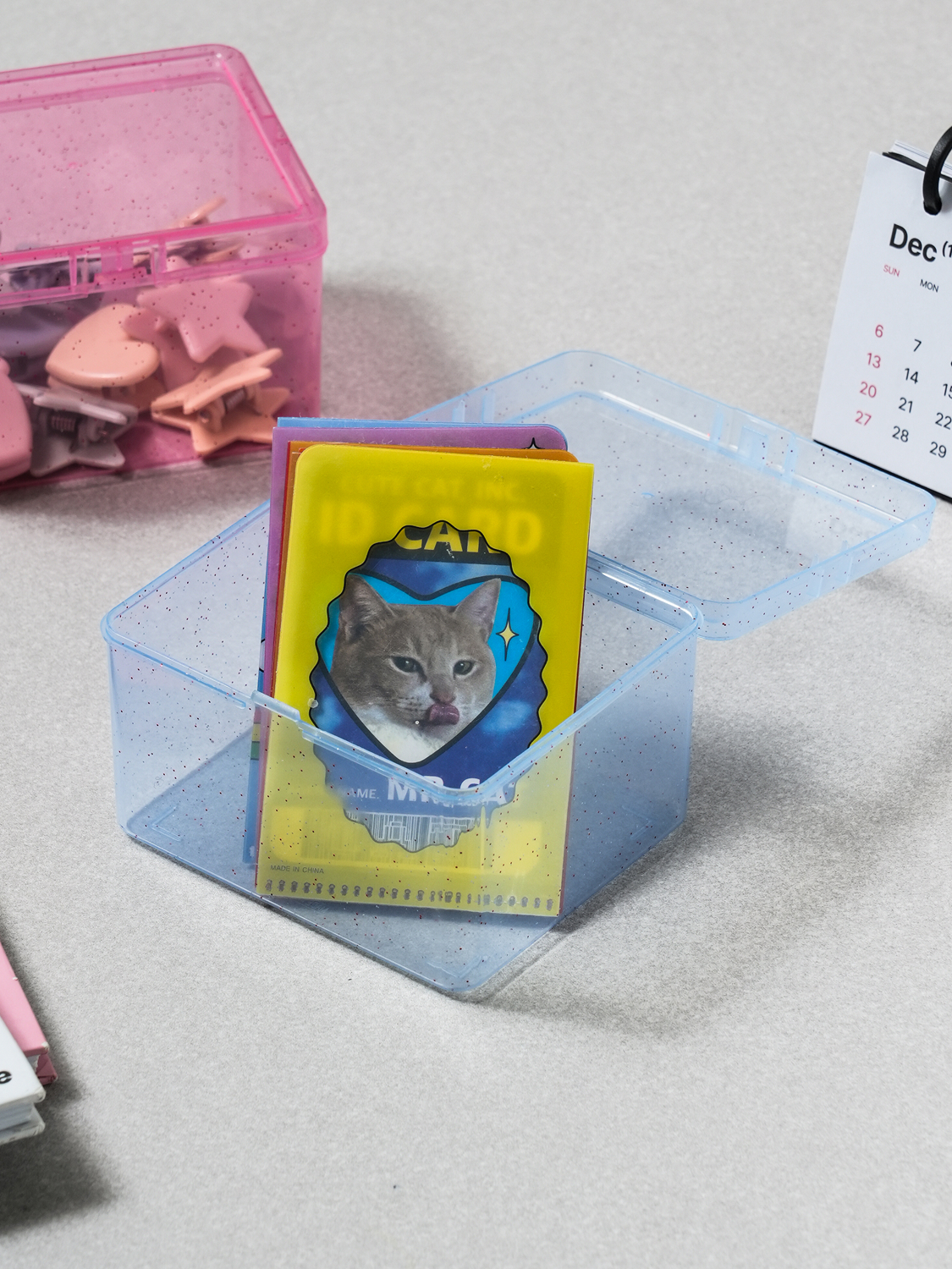 2 photo card storage cases