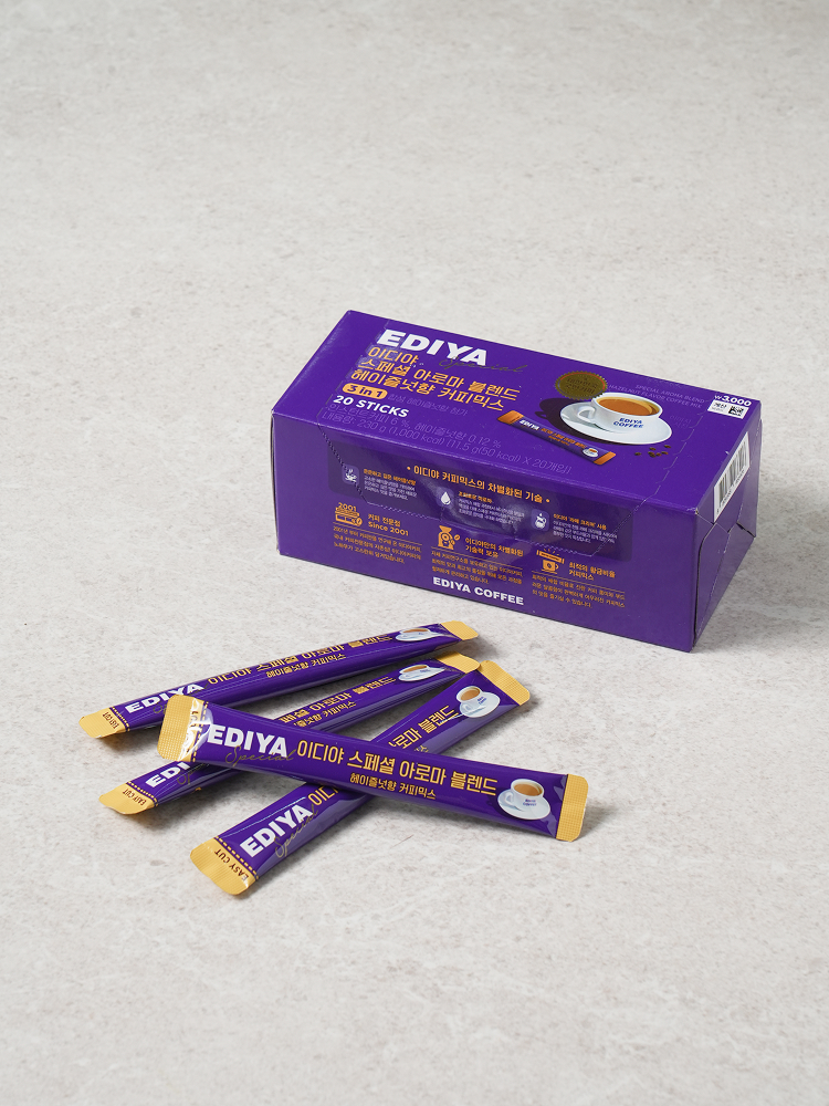 Ediya Special Aroma Blend Hazelnut Flavored Coffee Mix 20pcs