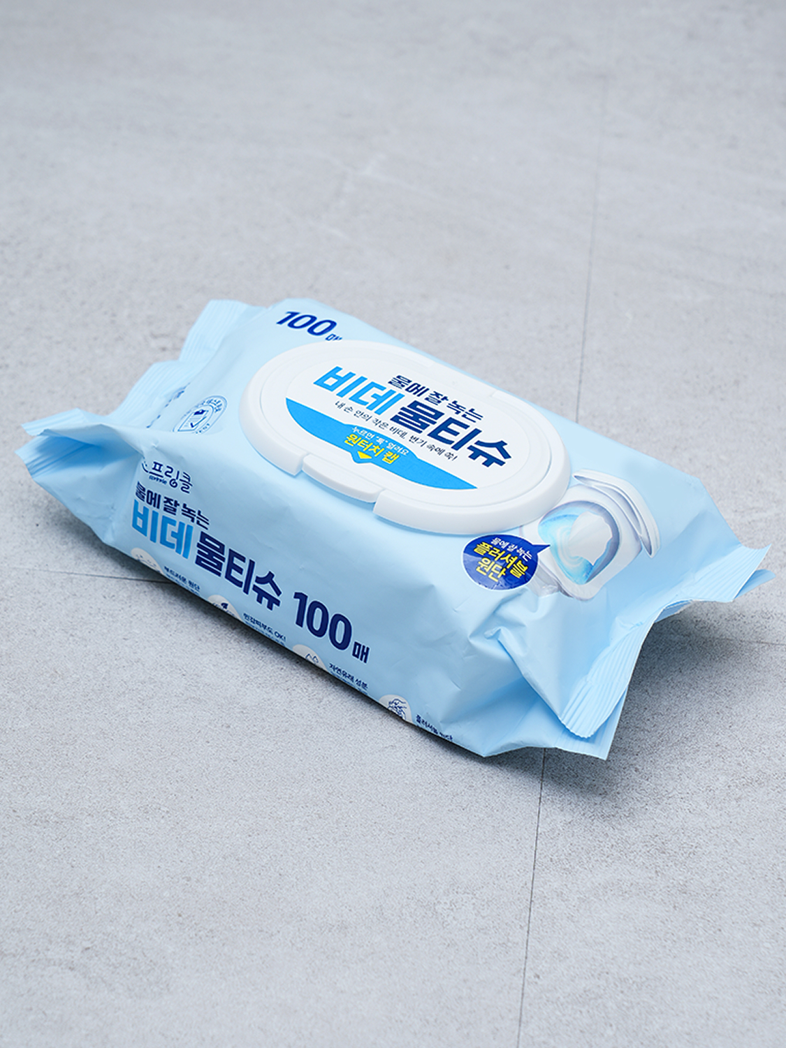 Bidet wet tissue cap type 100 sheets