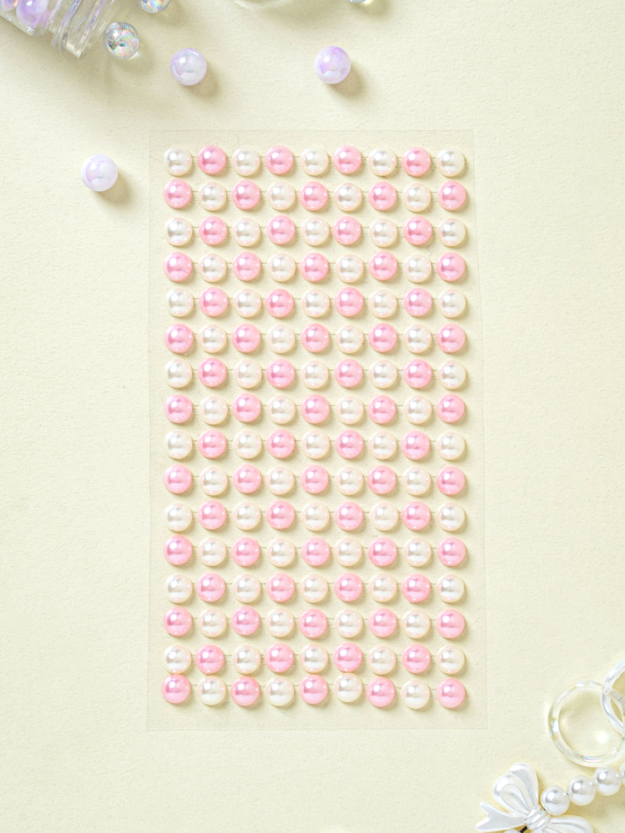gem pearl sticker 8 mm pink