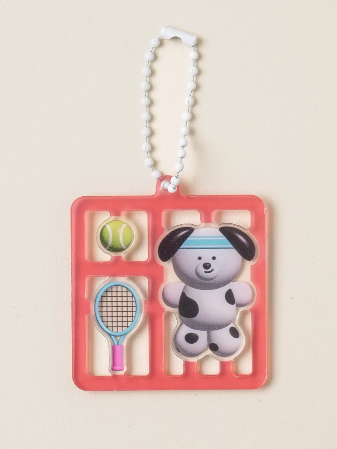 tennis acrylic keyring
