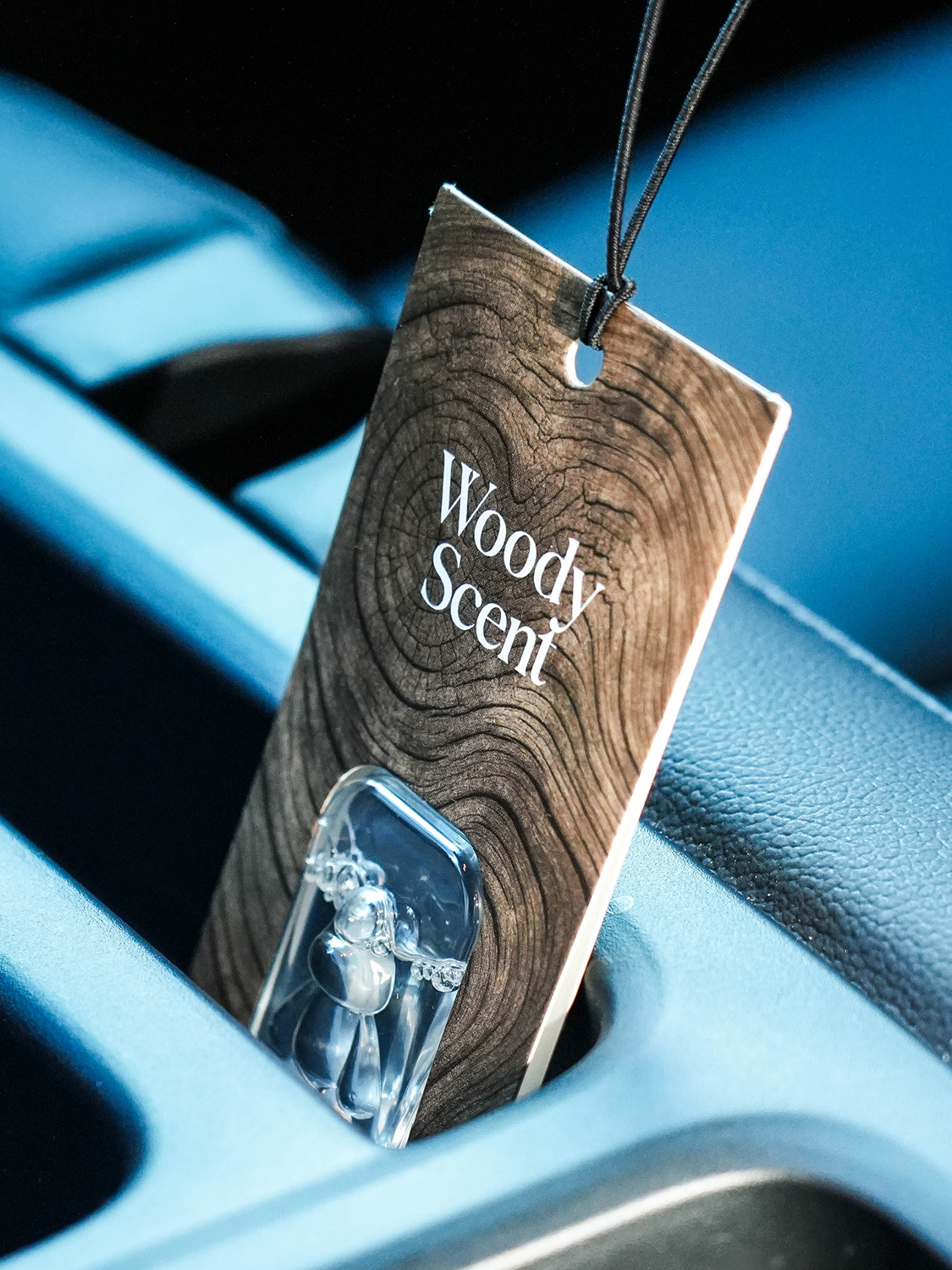 Bear shaped car air freshener 3ml woody scent