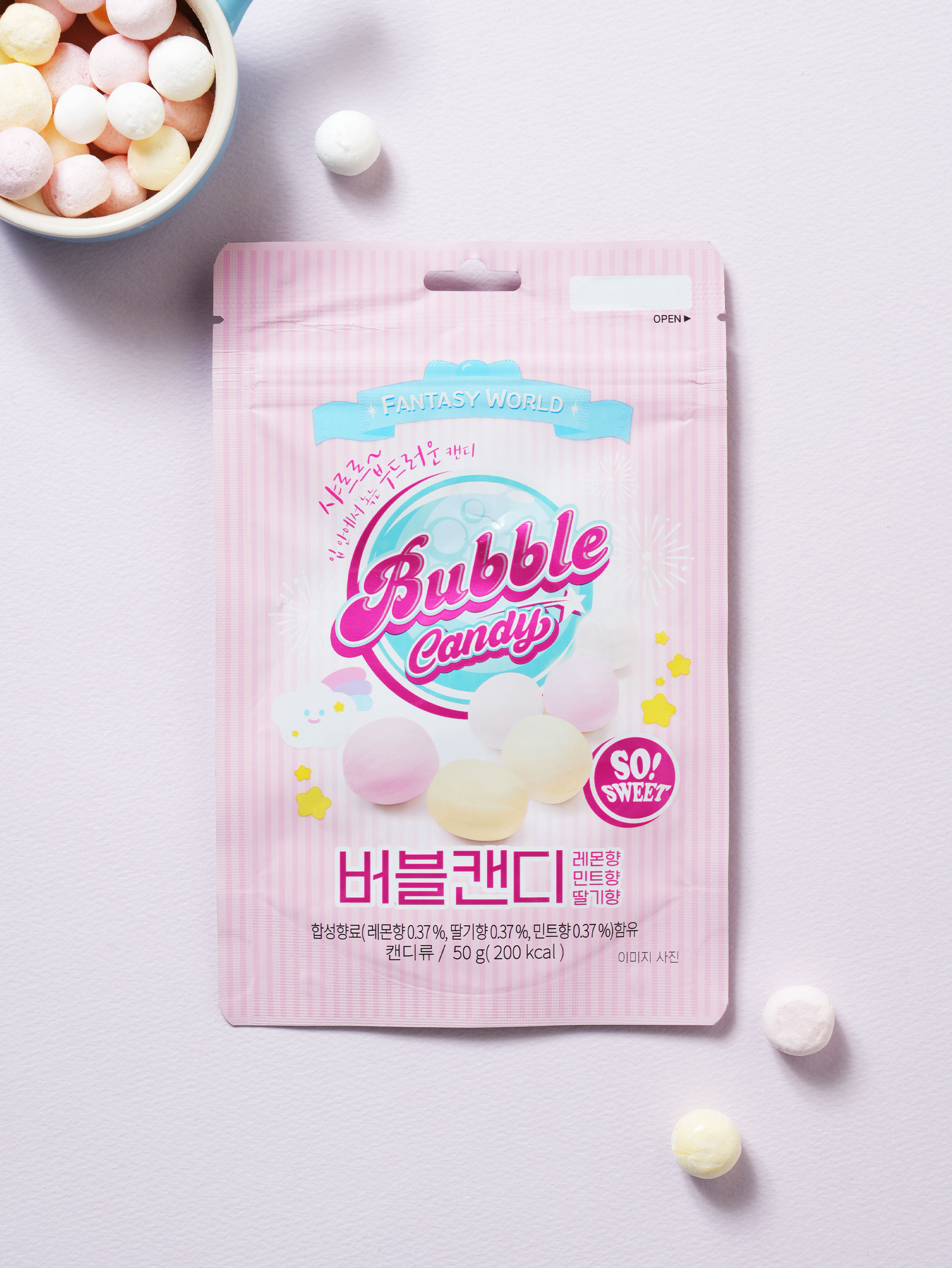 50 g bubble candy
