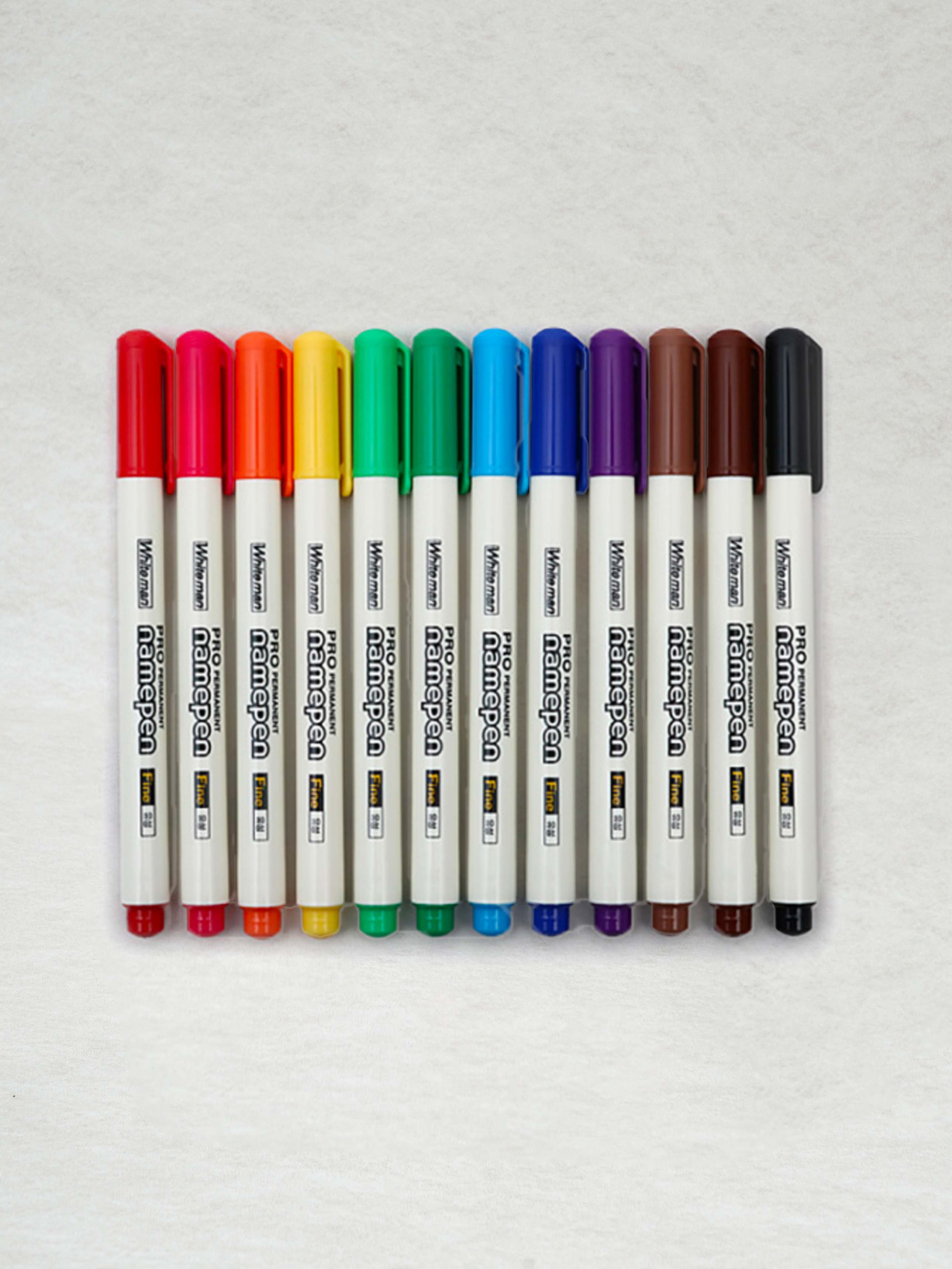 12 colors of oil-based name pens