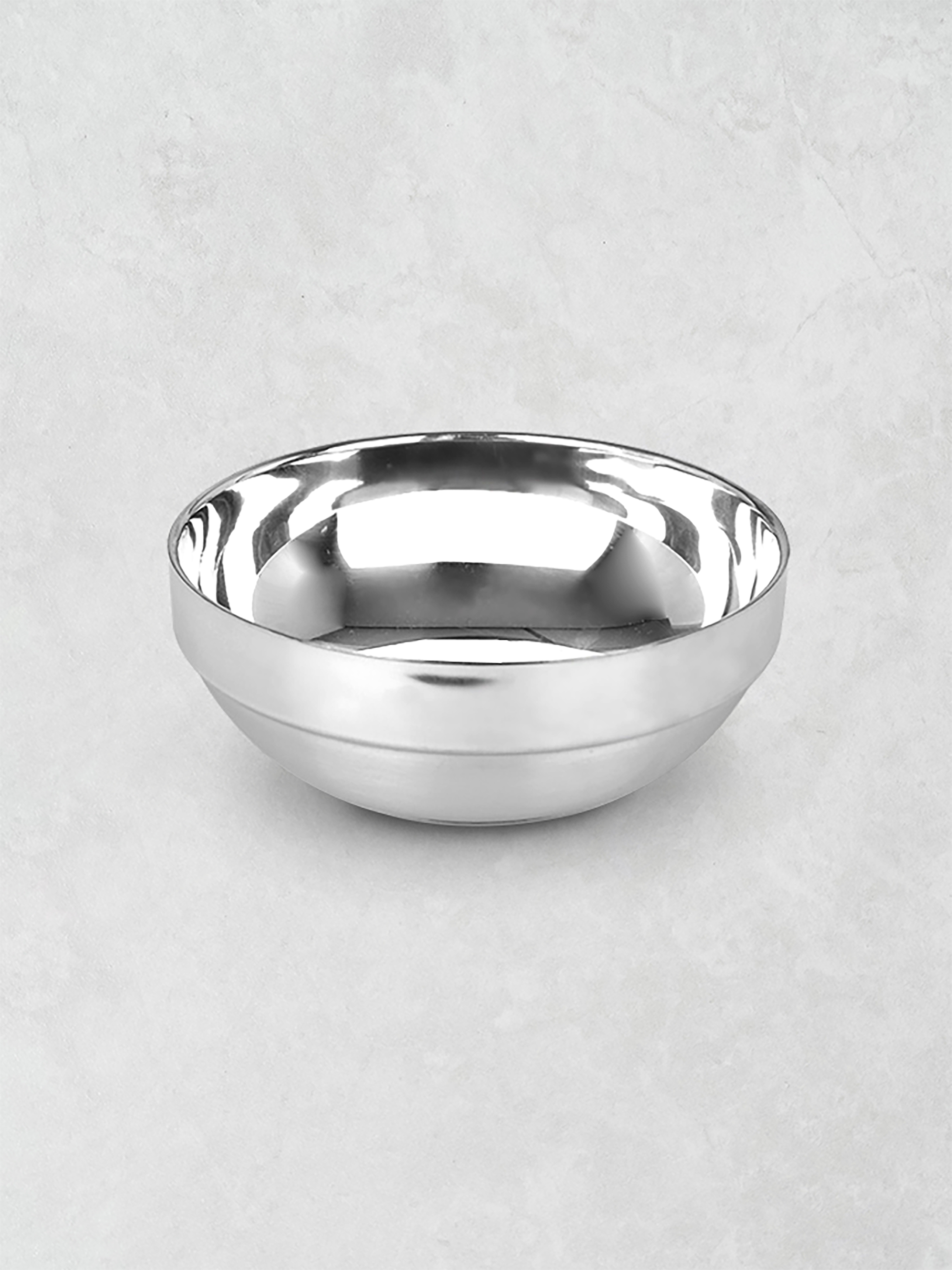 Queensense double stainless steel bowl 14cm