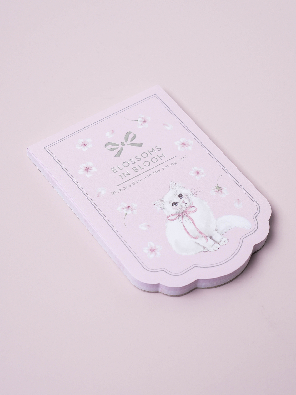 Cherry blossom die-cut rice cake memo pad 50 sheets