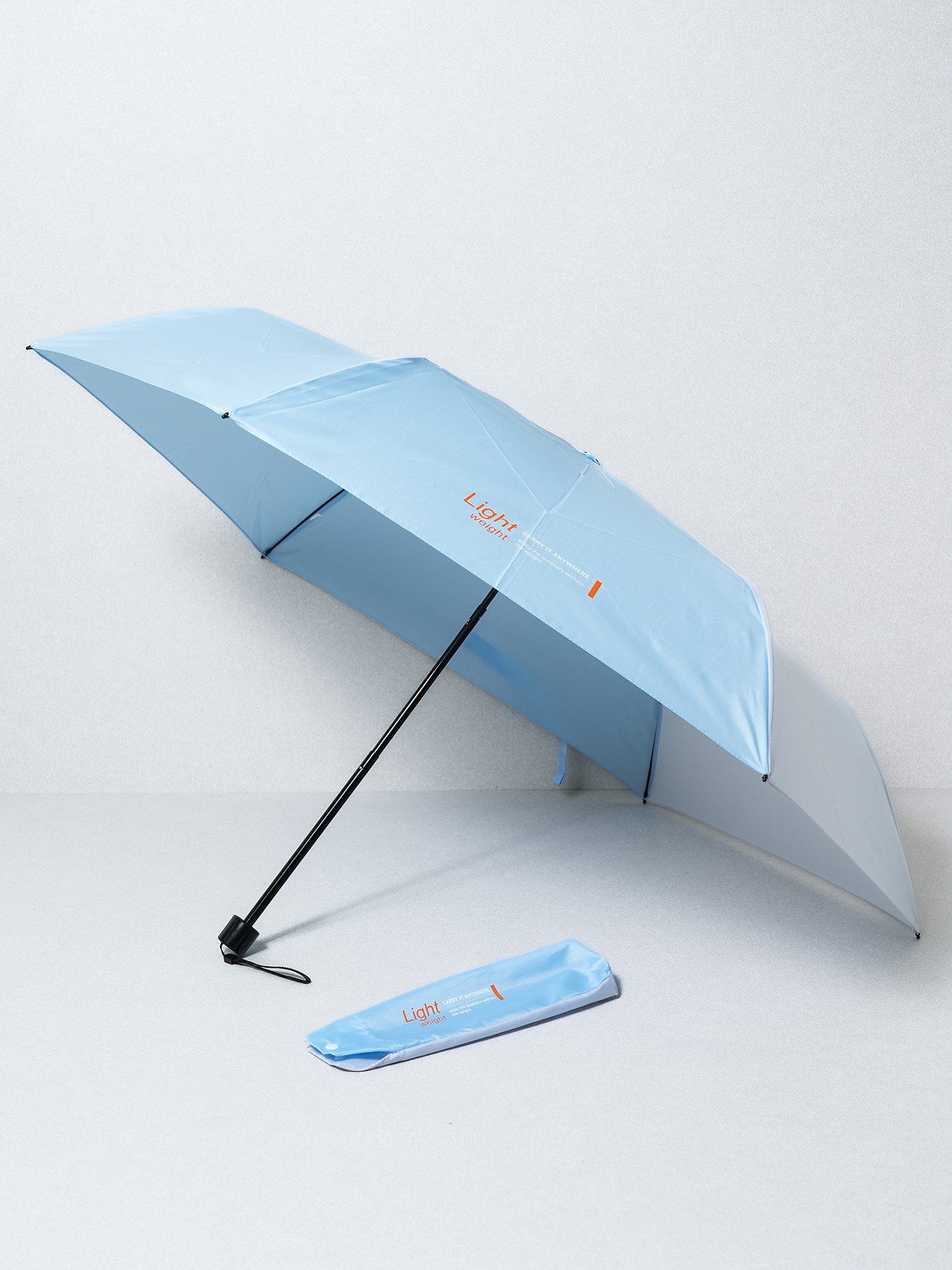 [약 145 g 중량] 컬러 배색 경량 우산 6K 50 cm