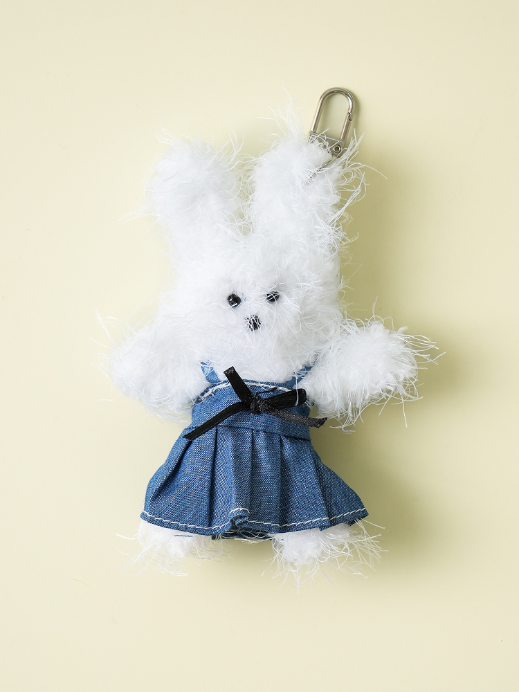 Make your own DIY doll keyring Long hair dress