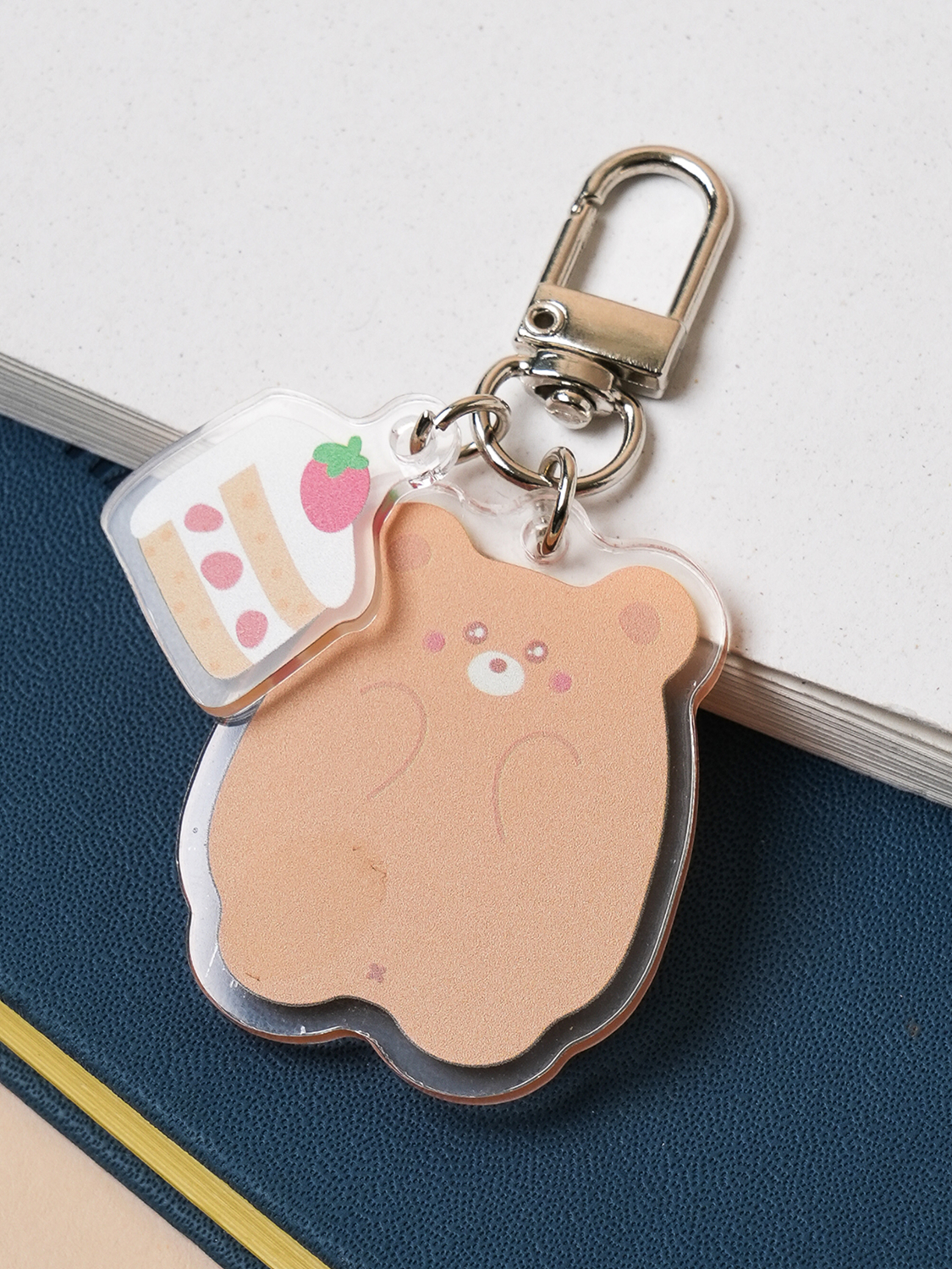 Snack Acrylic Keyring Cake