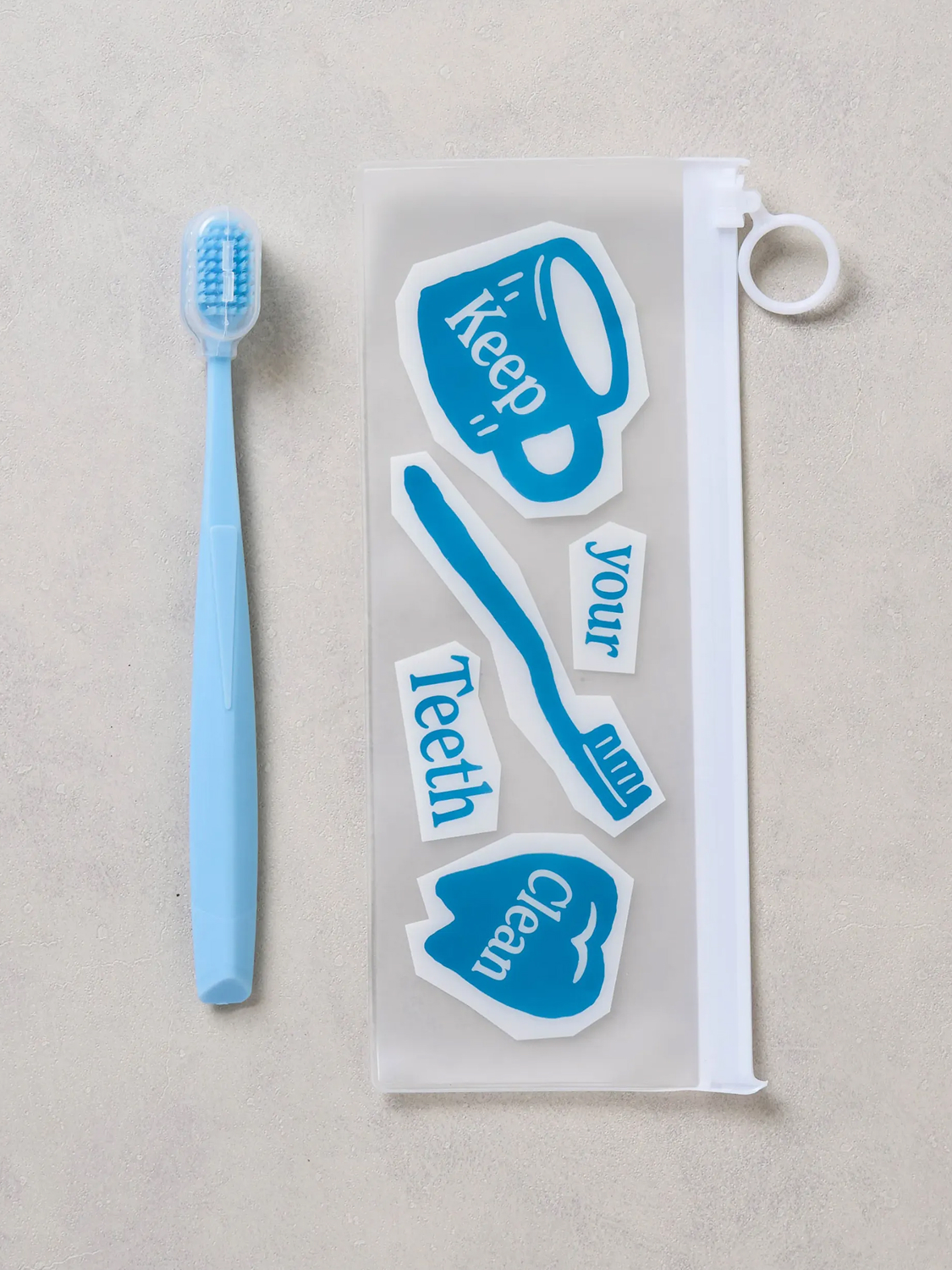 Group slide pouch & toothbrush set