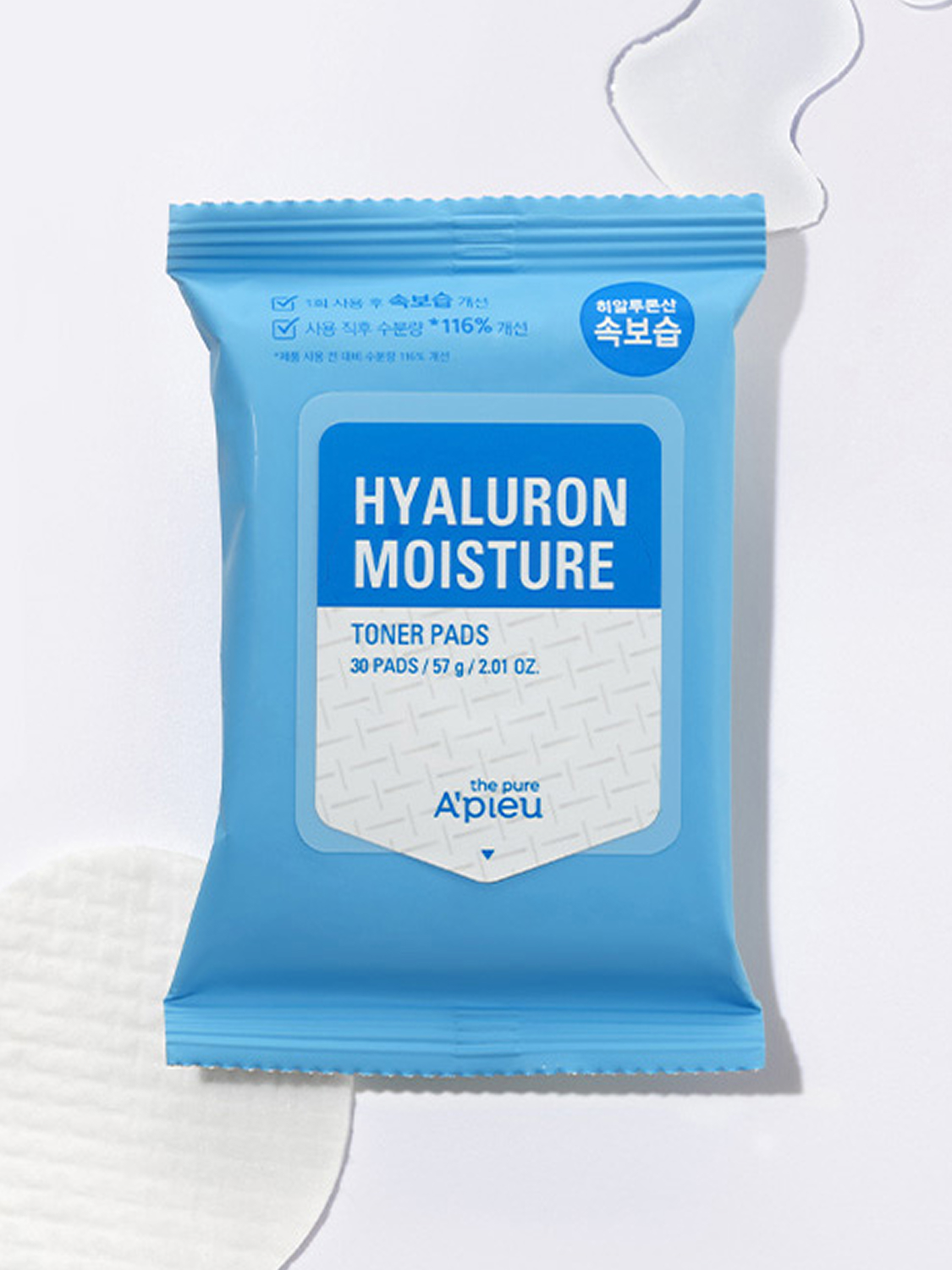 APIEU The Pure Hyaluronic Moisturizing Pad (57g/30 sheets)