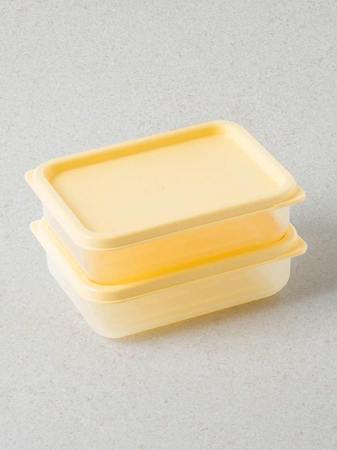 Flexible Soft Fit Container 230 ml 2pcs Butter Yellow