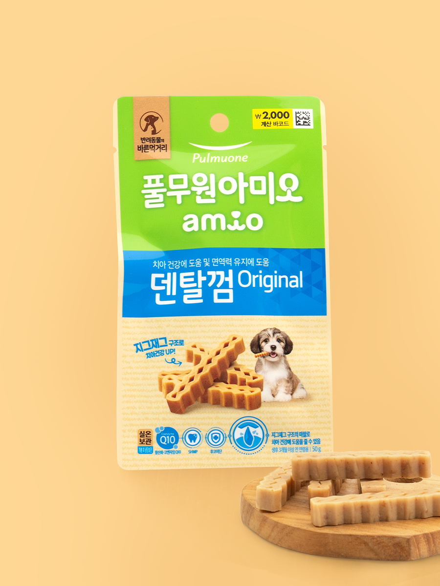 [Pet] Pulmuone Amio Dental Gum Original 50 g