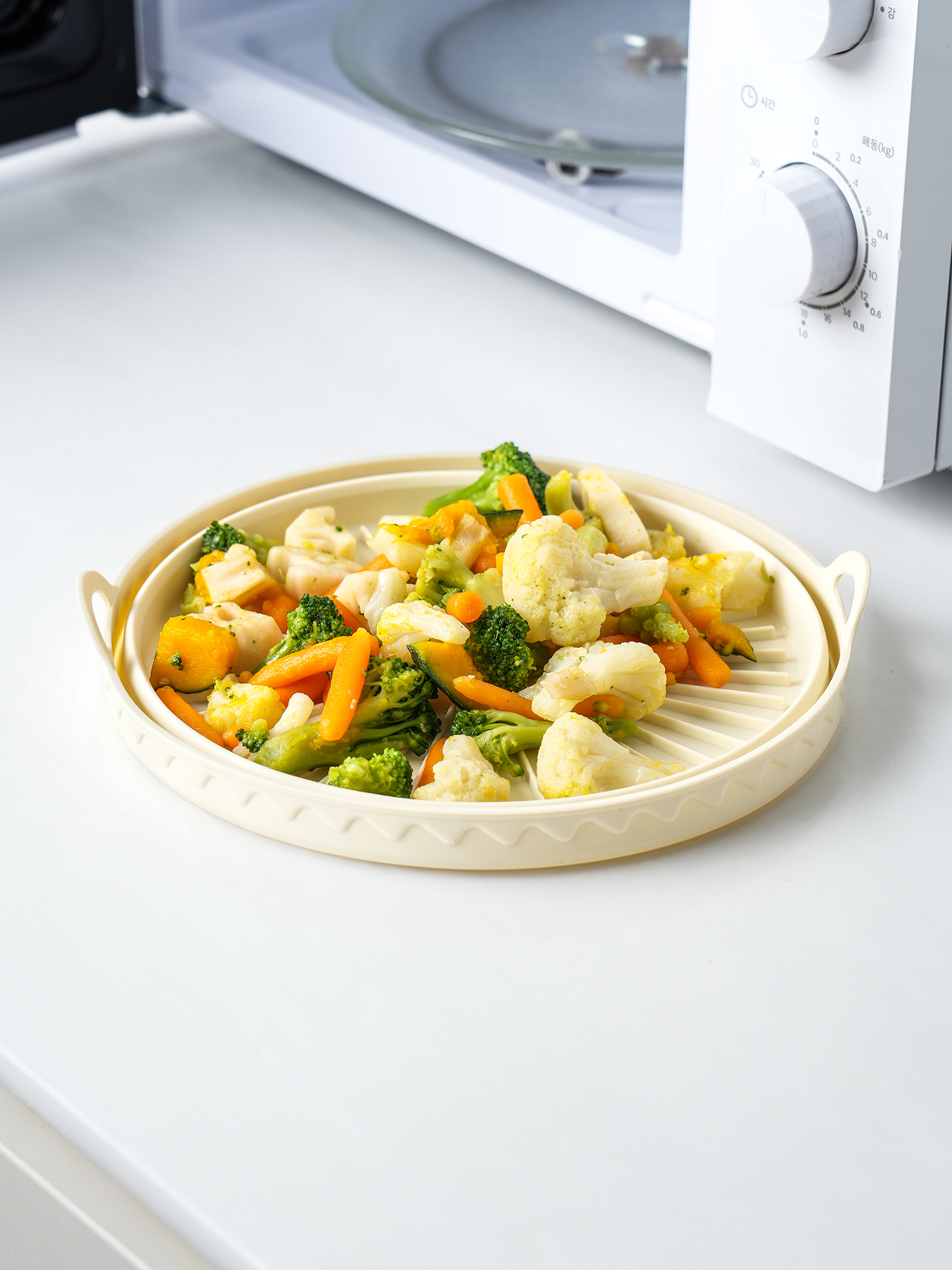Foldable Silicone Air Fryer Container Round 20.5 cm